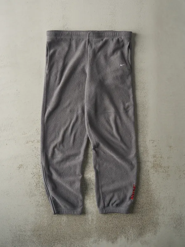 Vintage Y2K Grey Nike Fleece Sweatpants (39x31) sold by Rebalance Vintage