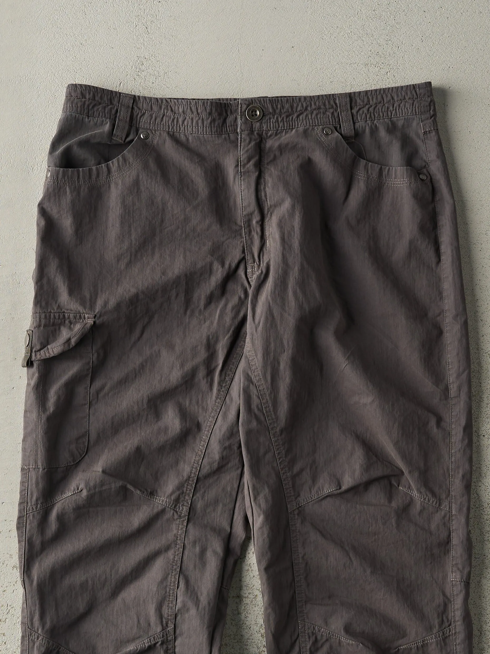 Vintage Y2K Grey Lightweight Cargo Work Pants (33x30) sold by Rebalance Vintage product image thumbnail 3