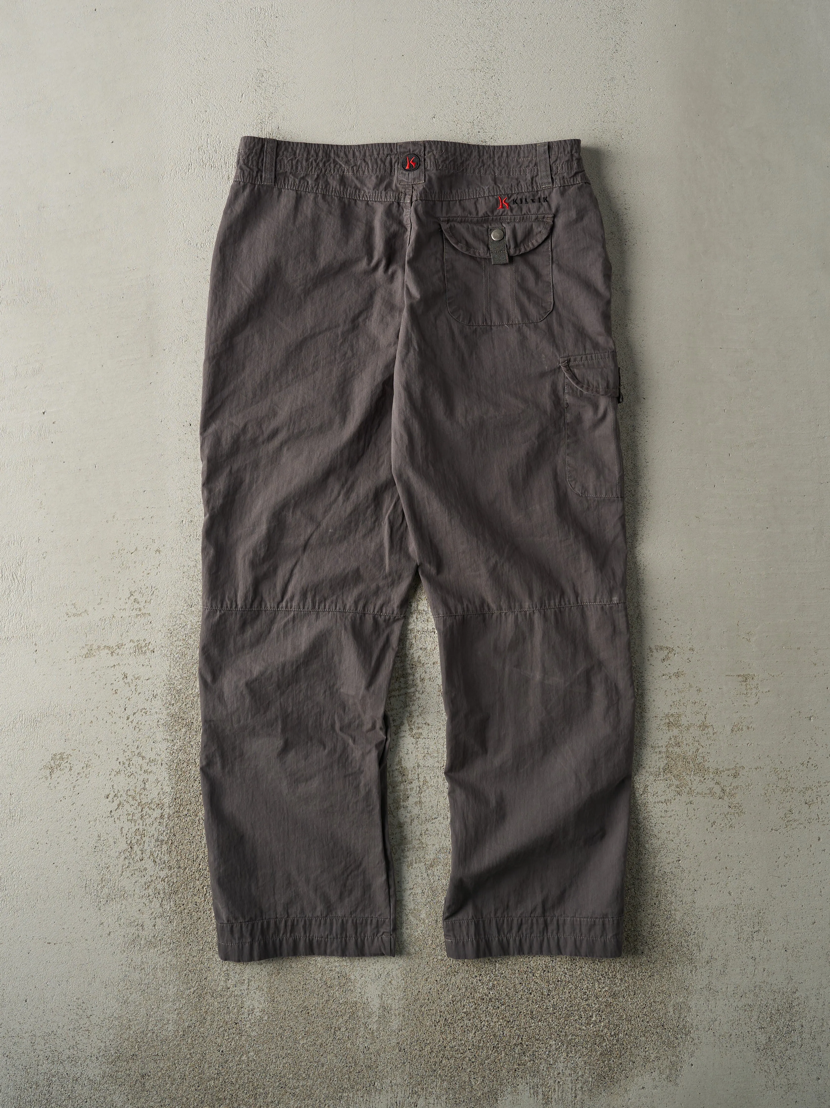 Vintage Y2K Grey Lightweight Cargo Work Pants (33x30) sold by Rebalance Vintage product image thumbnail 2