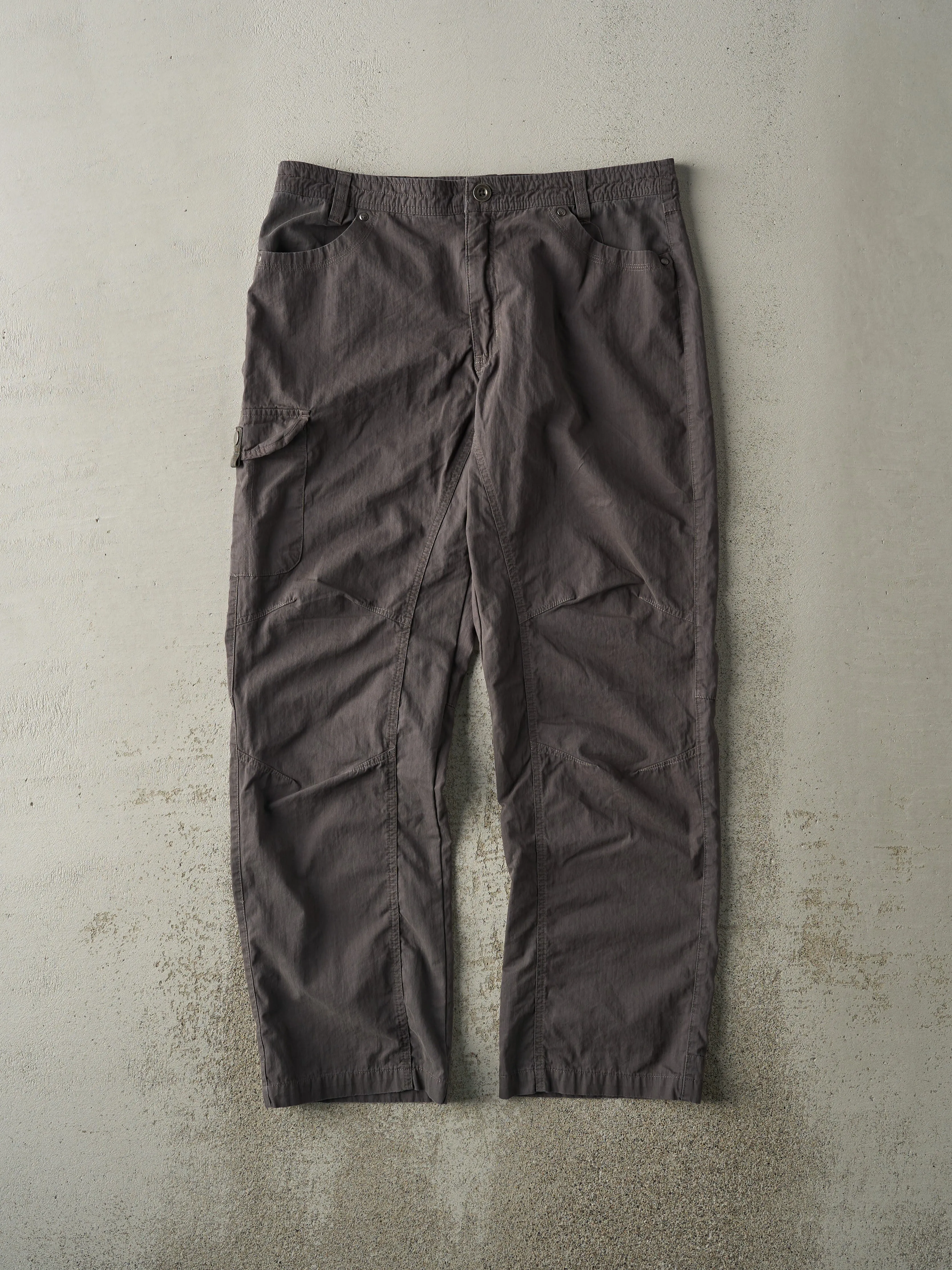 Vintage Y2K Grey Lightweight Cargo Work Pants (33x30) sold by Rebalance Vintage