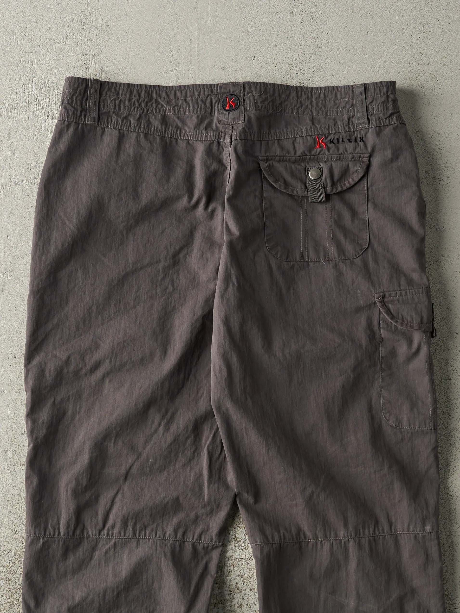 Vintage Y2K Grey Lightweight Cargo Work Pants (33x30) sold by Rebalance Vintage product image thumbnail 4