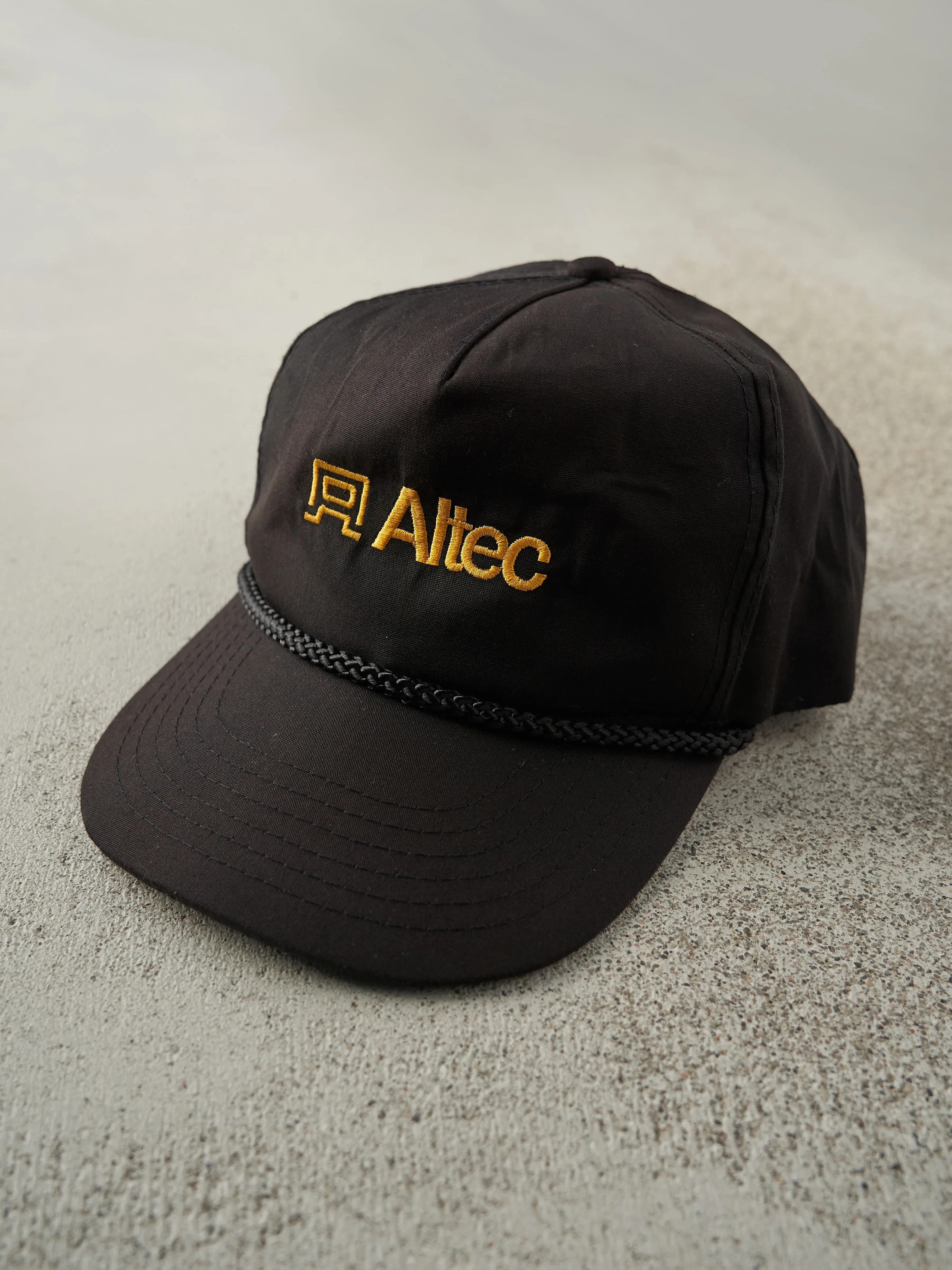 Vintage 80s Black Embroidered Altec Snapback Hat sold by Rebalance Vintage product image thumbnail 2