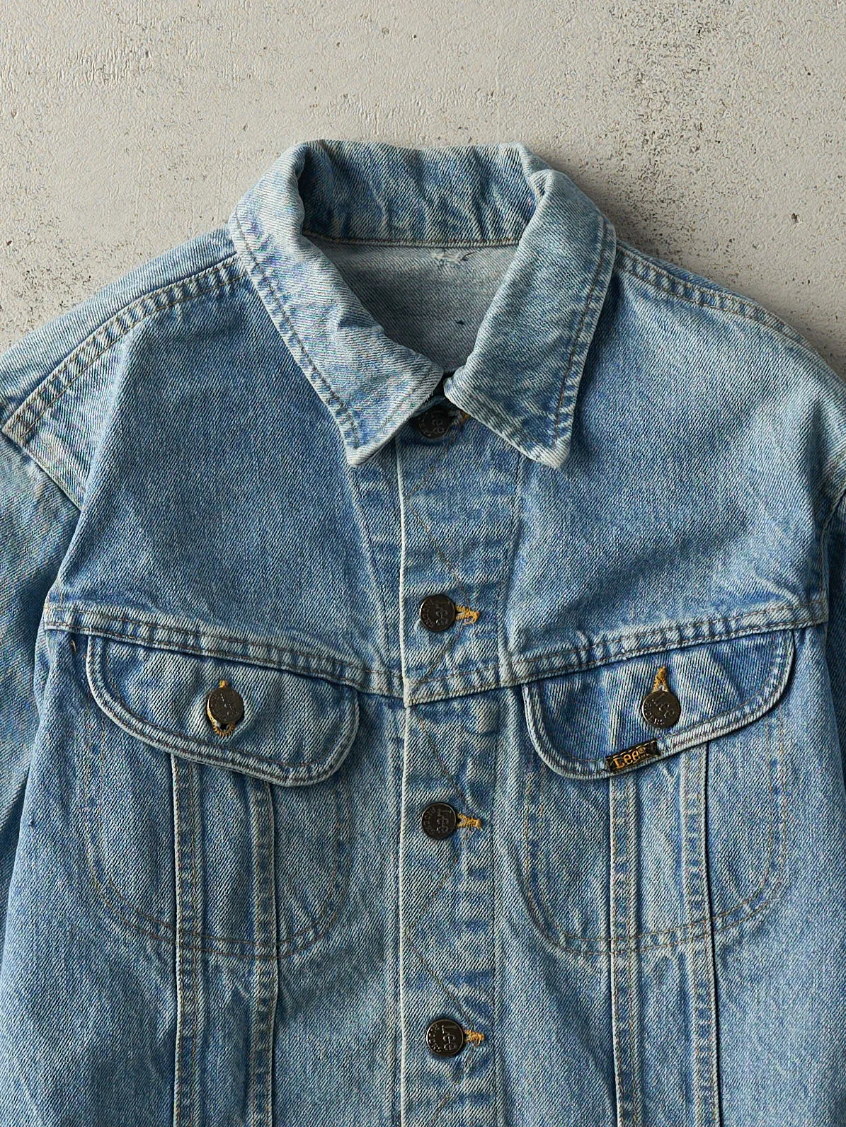 Vintage 90s Light Wash Lee Denim Jacket (XS) sold by Rebalance Vintage product image thumbnail 3
