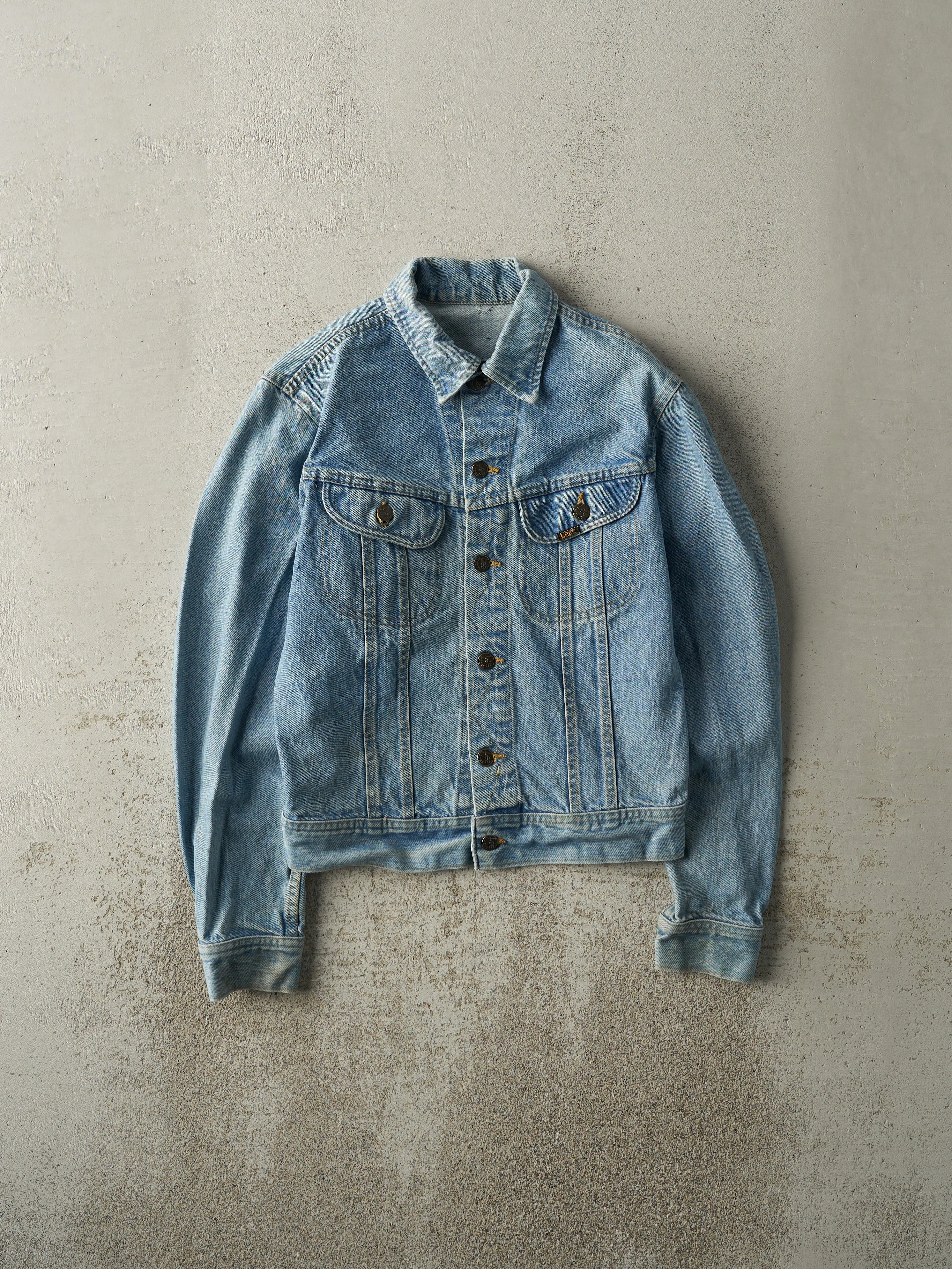 Vintage 90s Light Wash Lee Denim Jacket (XS) sold by Rebalance Vintage