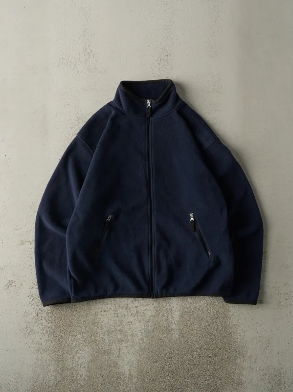 Vintage 90s Navy Blue Gap Zip Up Fleece (M/L) sold by Rebalance Vintage