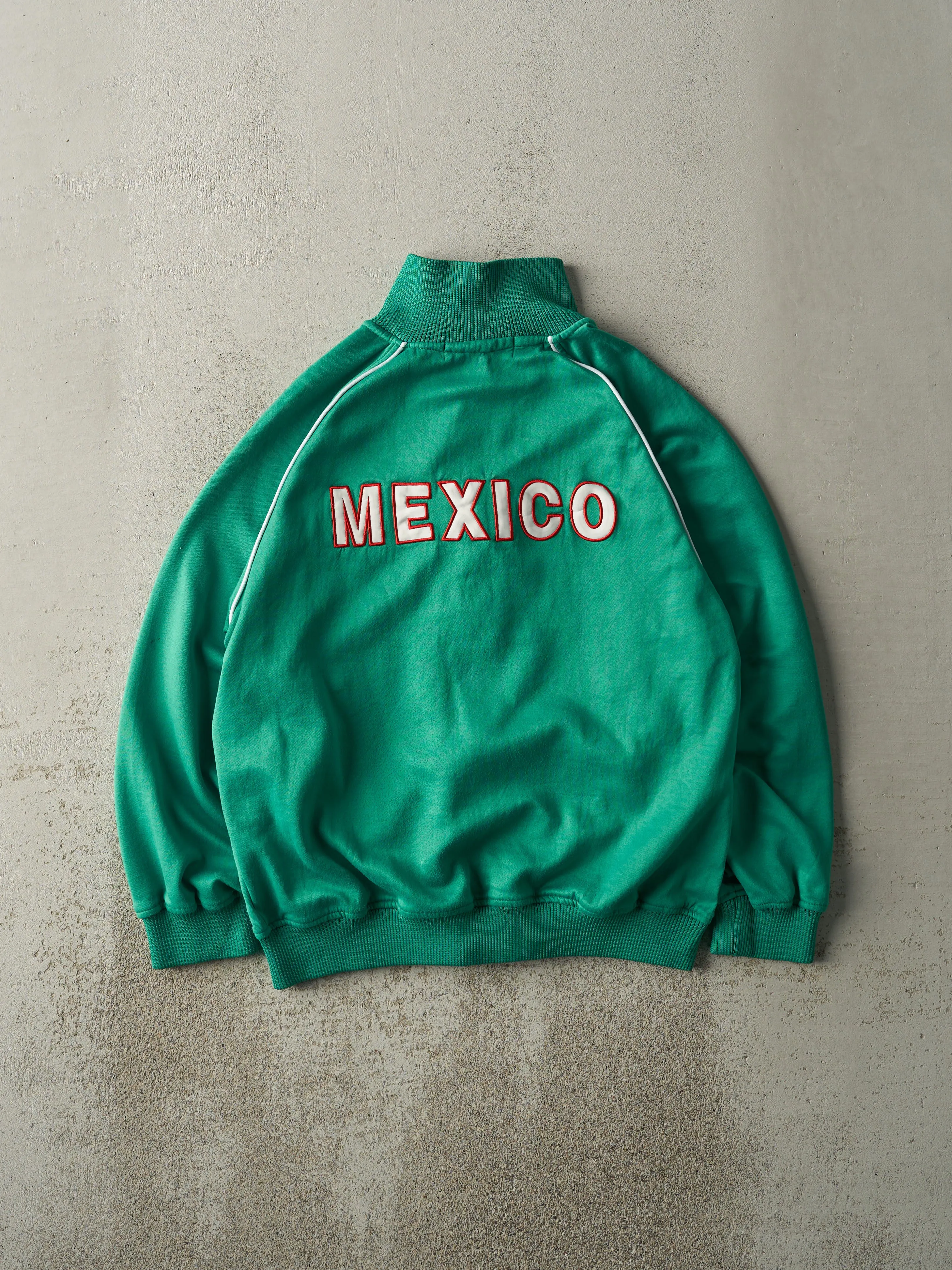 Vintage Y2K Green Embroidered Mexico Track Jacket (M) sold by Rebalance Vintage product image thumbnail 2