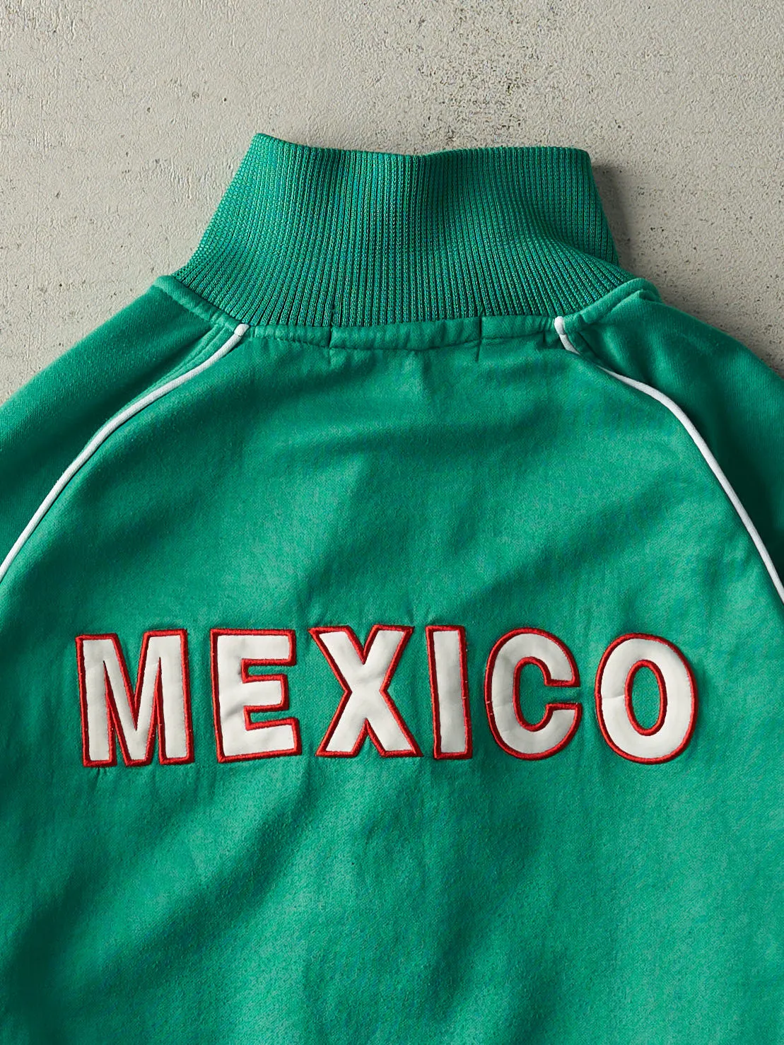 Vintage Y2K Green Embroidered Mexico Track Jacket (M) sold by Rebalance Vintage product image thumbnail 4