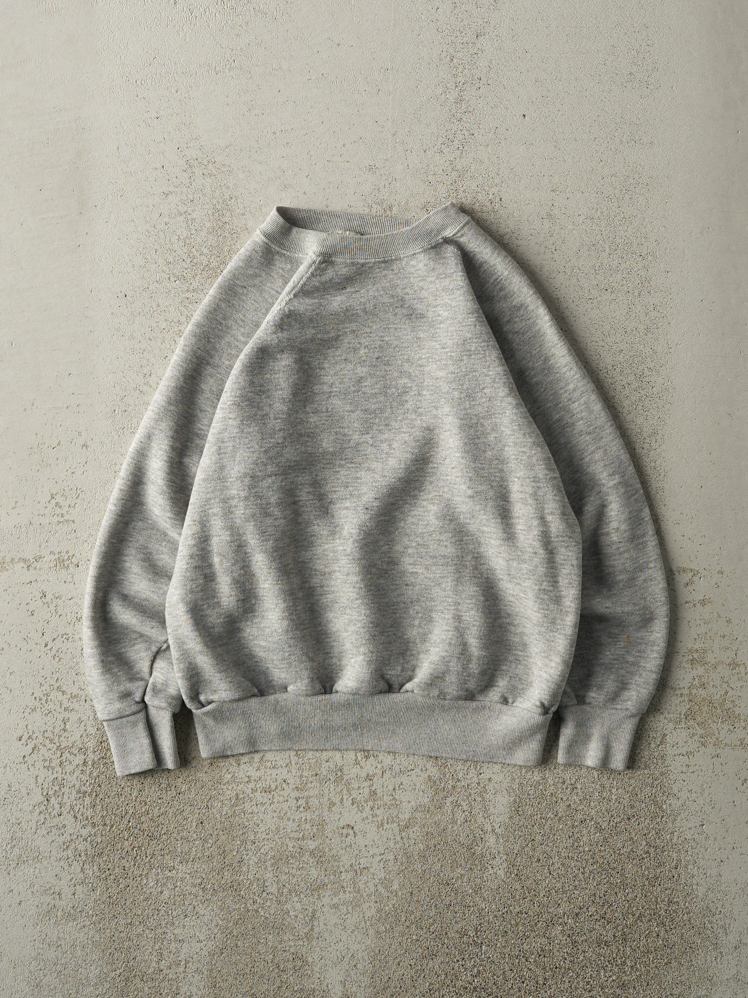 Vintage 80s Grey Blank Wrangler Crewneck (S) sold by Rebalance Vintage