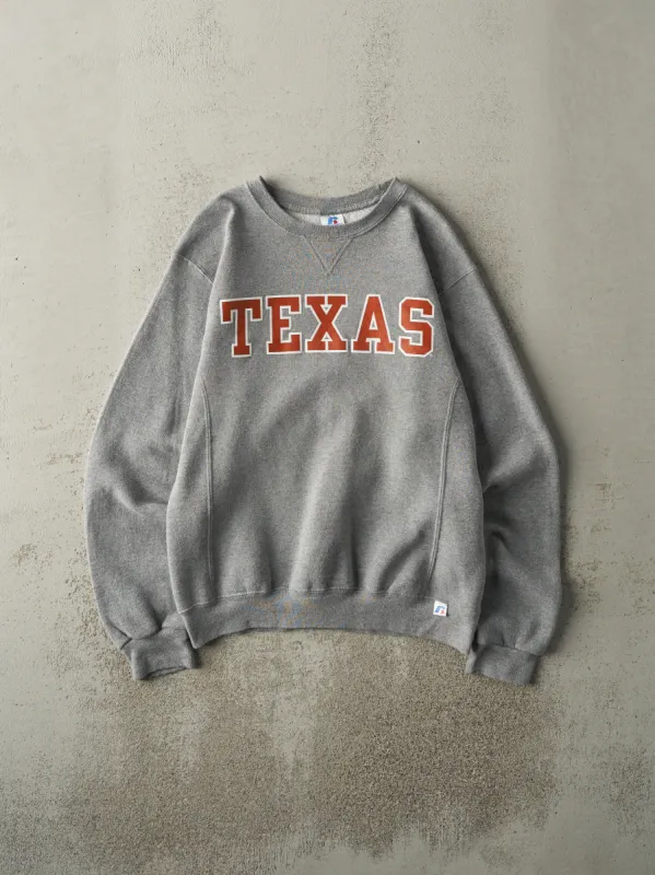 Vintage Y2K Grey University of Texas Russell Athletic Crewneck (M) sold by Rebalance Vintage