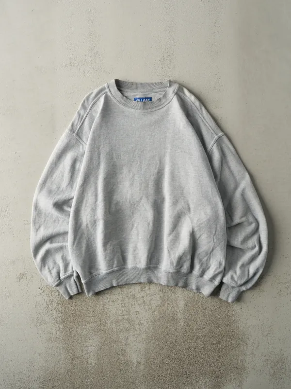 Vintage 90s Grey Blank Crewneck (XL) sold by Rebalance Vintage