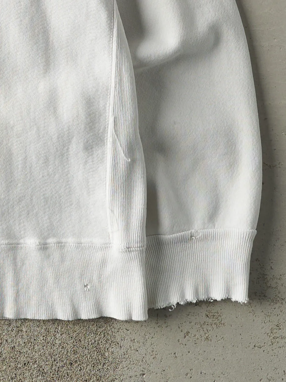 Vintage 80s White Bootleg Champion Crewneck (M/L) sold by Rebalance Vintage product image thumbnail 3