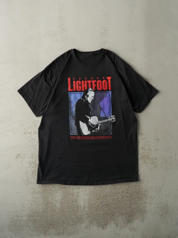 Vintage Y2K Black Gordon Lightfoot Tee (L) made by Rebalance Vintage