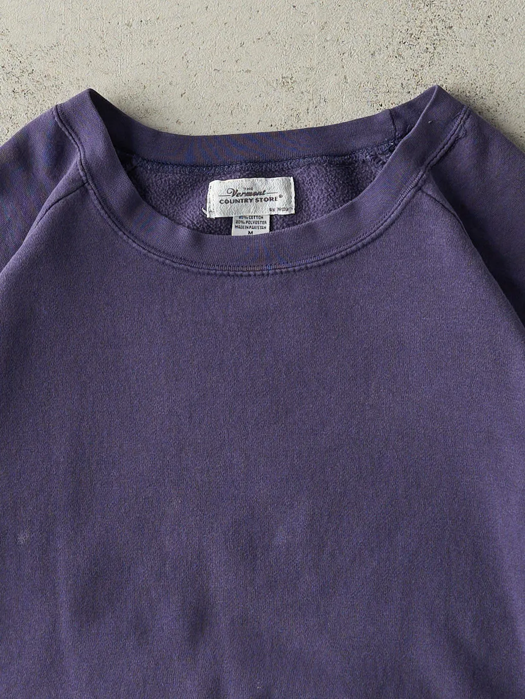 Vintage Y2K Navy Blue Sweatshirt Tee (M/L) sold by Rebalance Vintage product image thumbnail 2