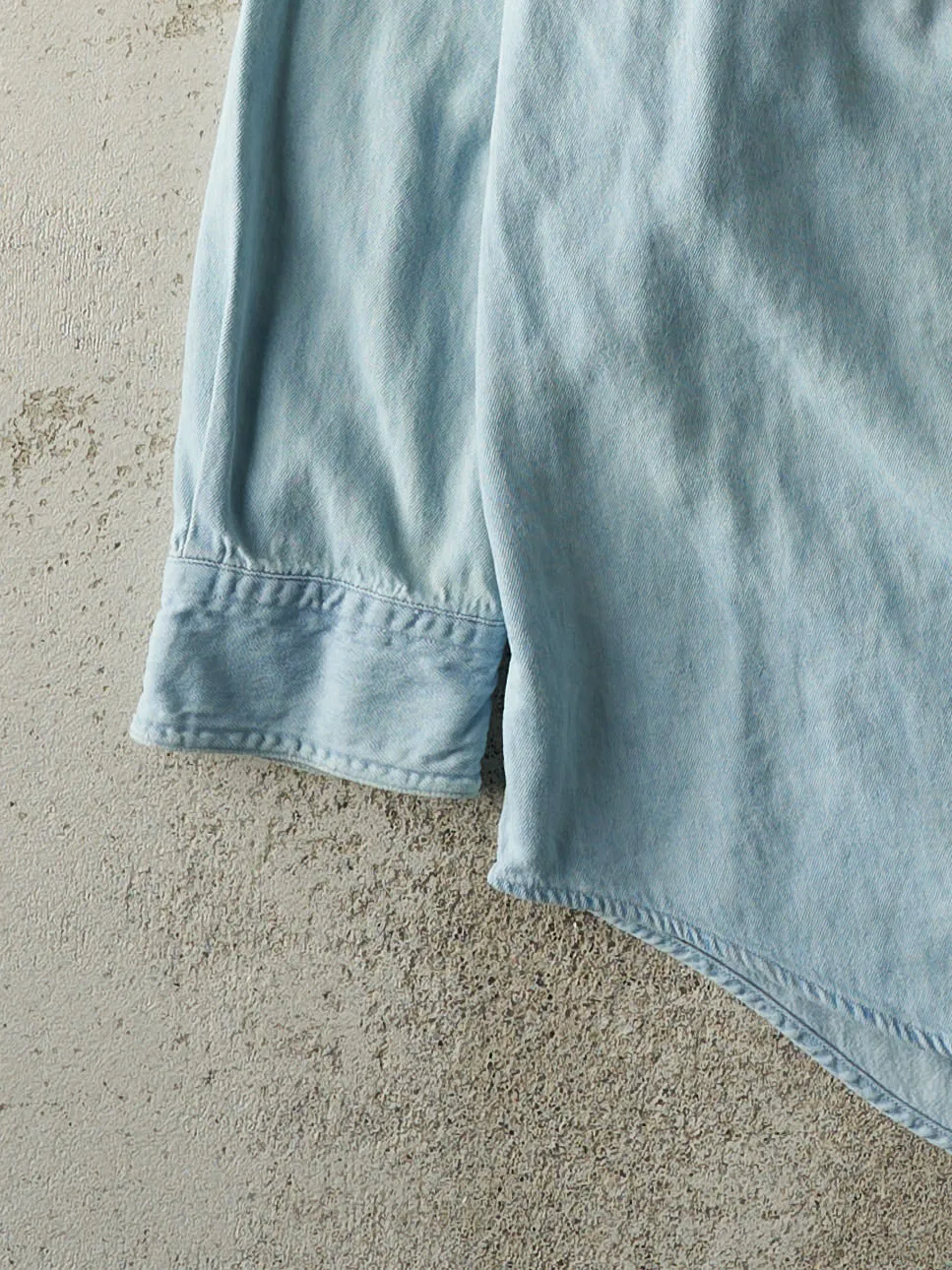 Vintage 90s Light Wash Denim Button Up (L) sold by Rebalance Vintage product image thumbnail 3