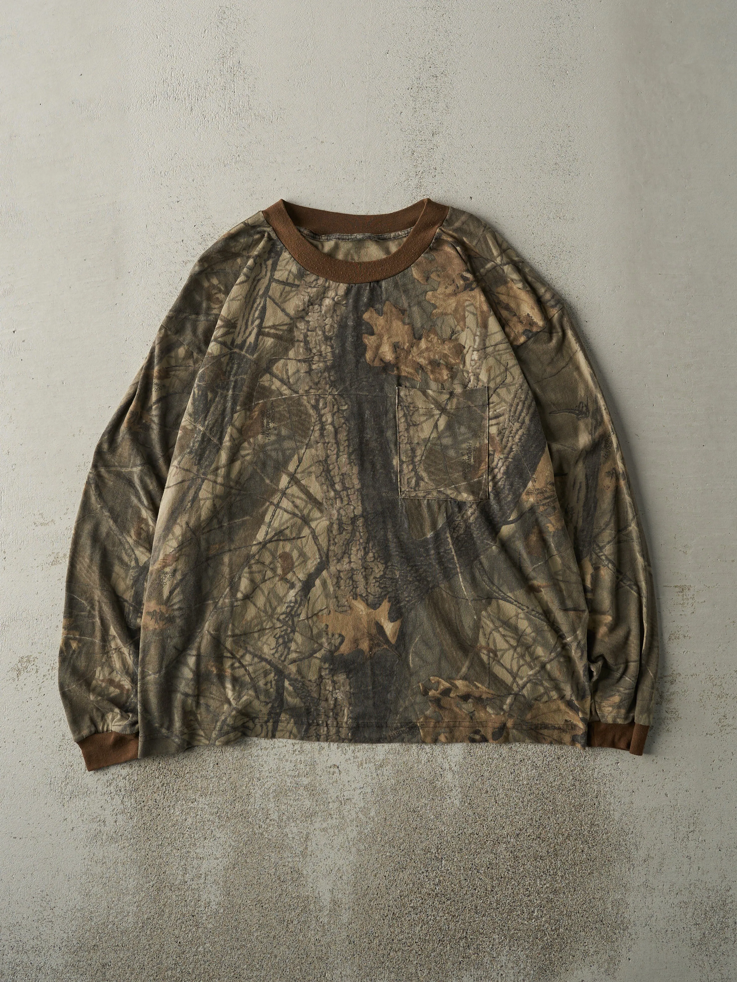 Vintage 90s Camo Realtree Pocket Long Sleeve (L) sold by Rebalance Vintage