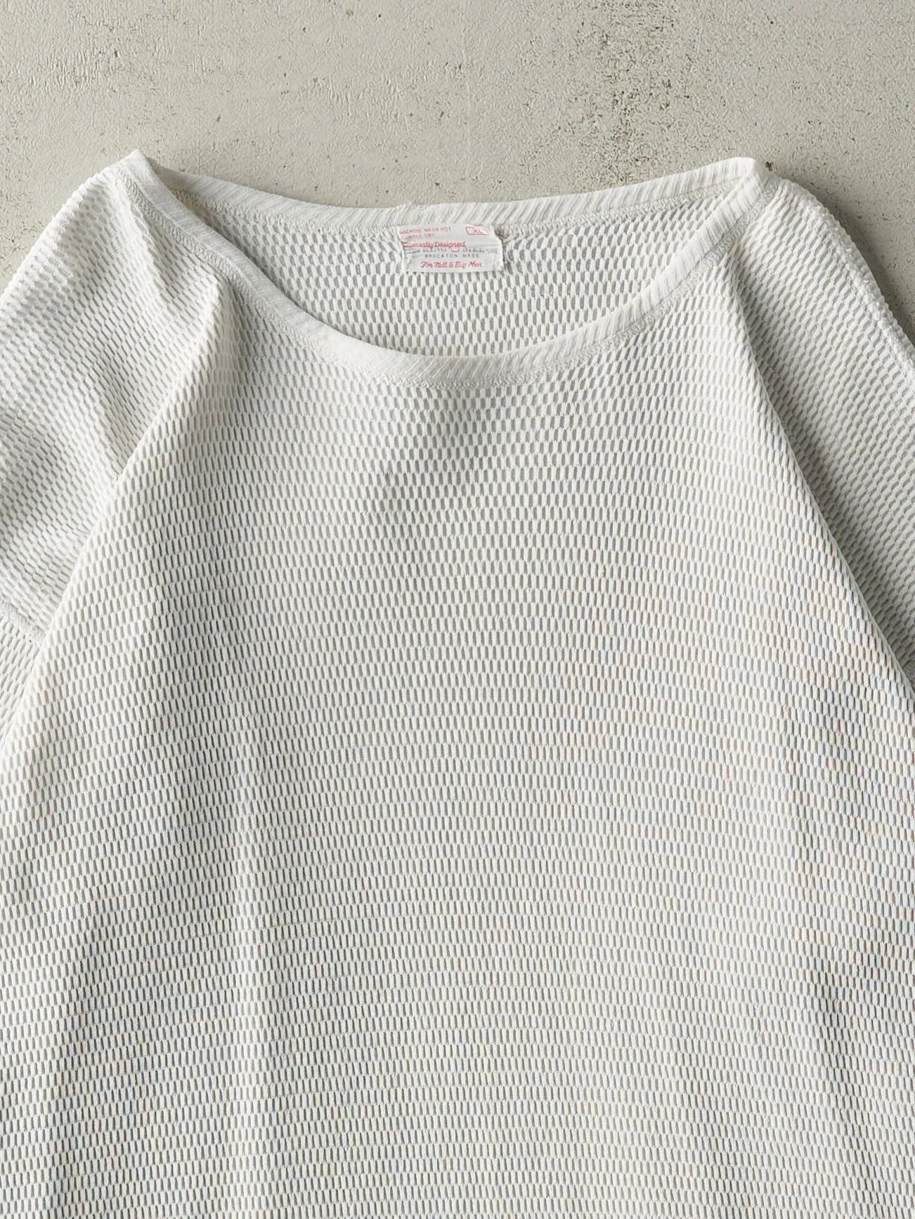 Vintage 90s White Thermal 3/4 Sleeve (M/L) sold by Rebalance Vintage product image thumbnail 2