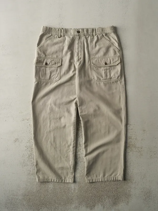 Vintage 90s Beige Wind River Cargo Pants (39x30) sold by Rebalance Vintage