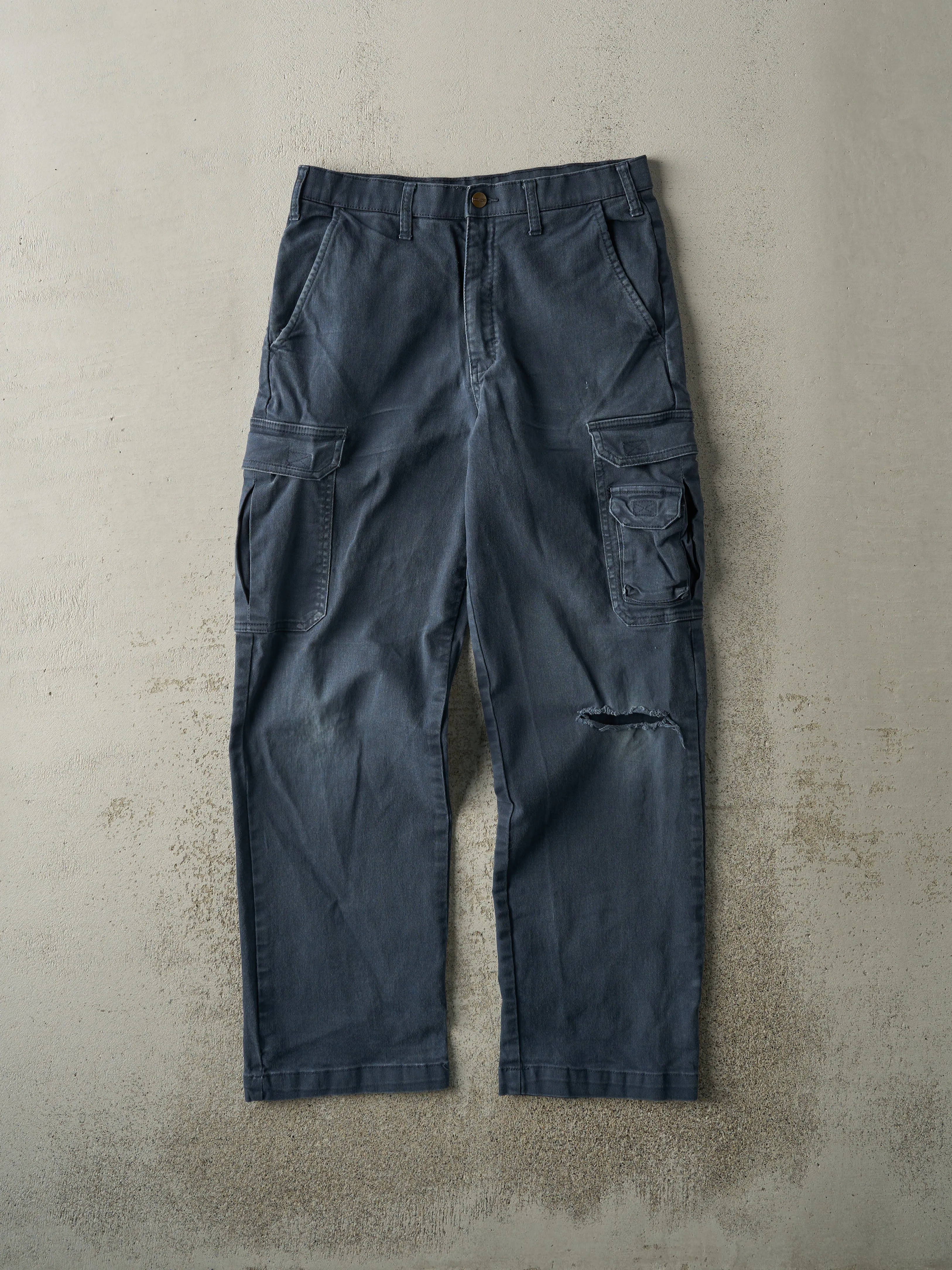 Vintage Y2K Navy Blue Dakota Cargo Work Pants (31x29.5) sold by Rebalance Vintage
