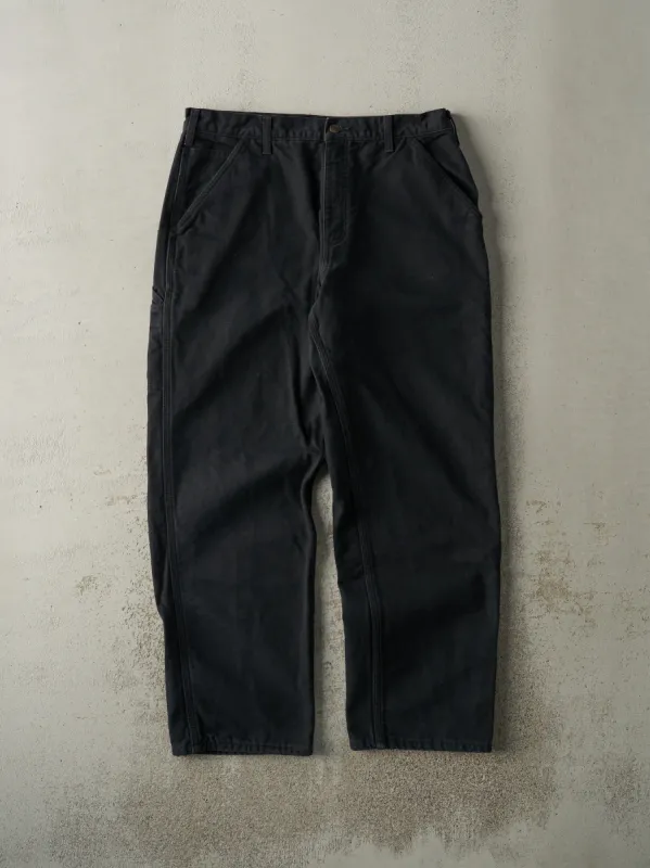 Vintage Y2K Black Carhartt Blanket Lined Carpenter Pants (35x31) sold by Rebalance Vintage