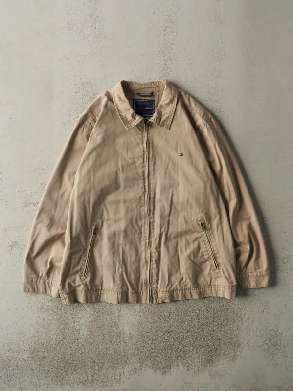 Vintage Y2K Beige Tommy Hilfiger Harrington Jacket (XL) sold by Rebalance Vintage