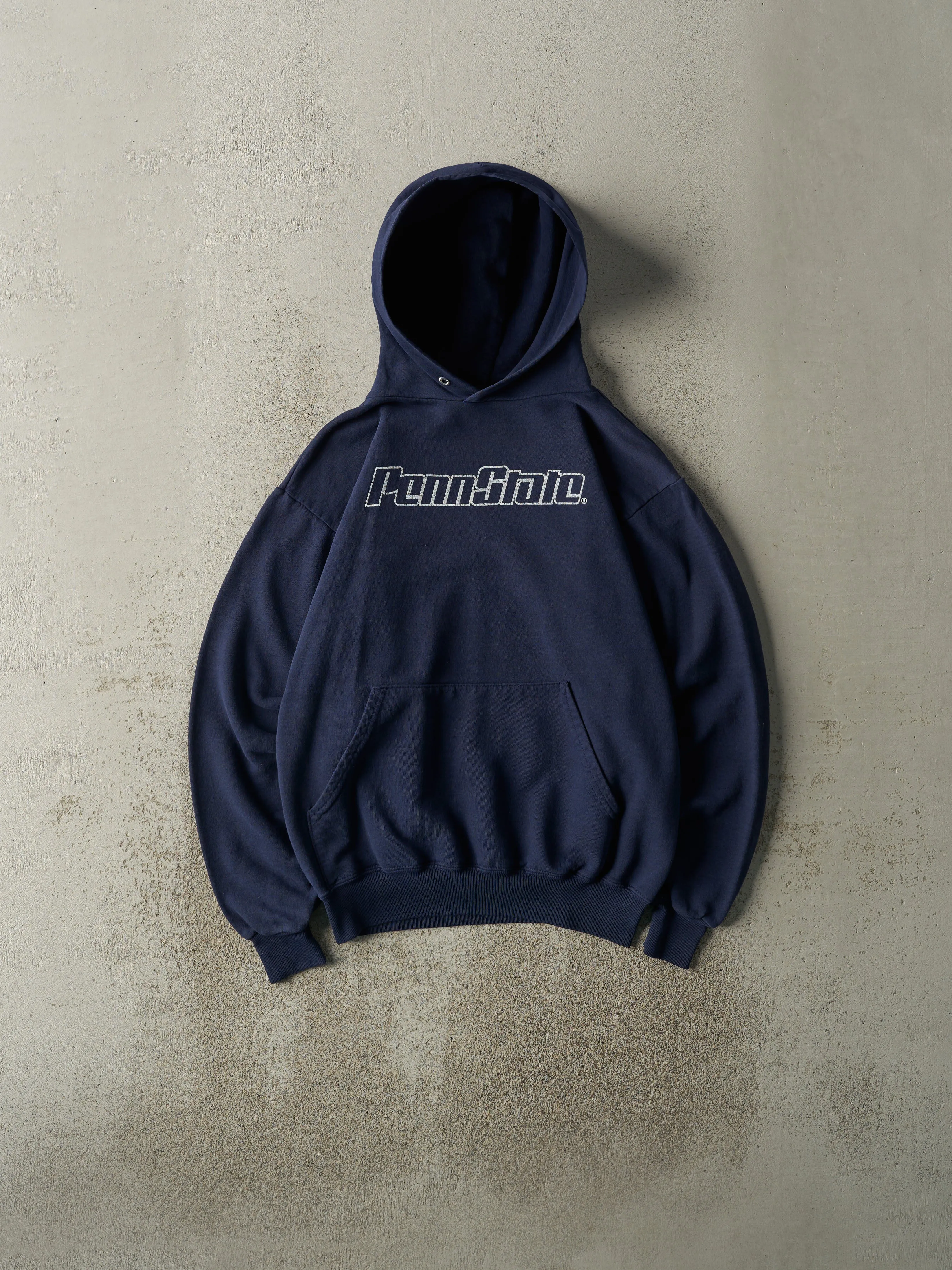 Vintage 90s Navy Blue Penn State University Hoodie (S/M) sold by Rebalance Vintage
