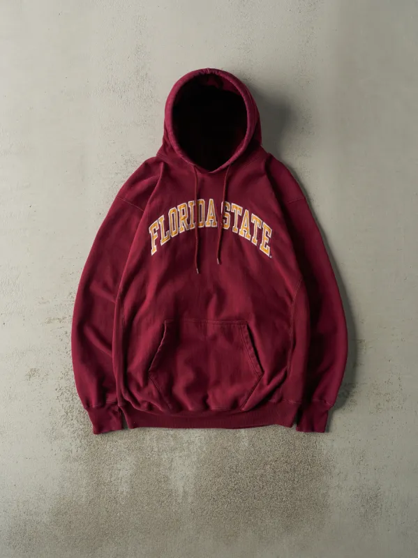 Vintage Y2K Burgundy Florida State University Hoodie (L) sold by Rebalance Vintage