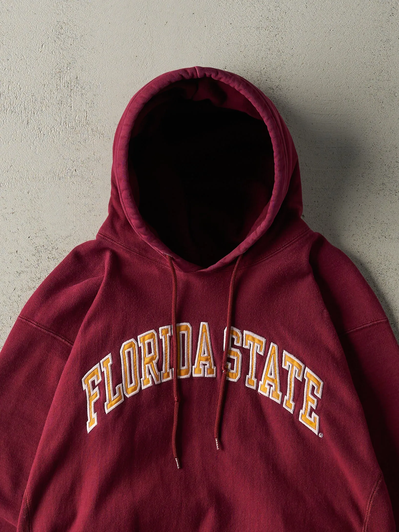 Vintage Y2K Burgundy Florida State University Hoodie (L) sold by Rebalance Vintage product image thumbnail 2