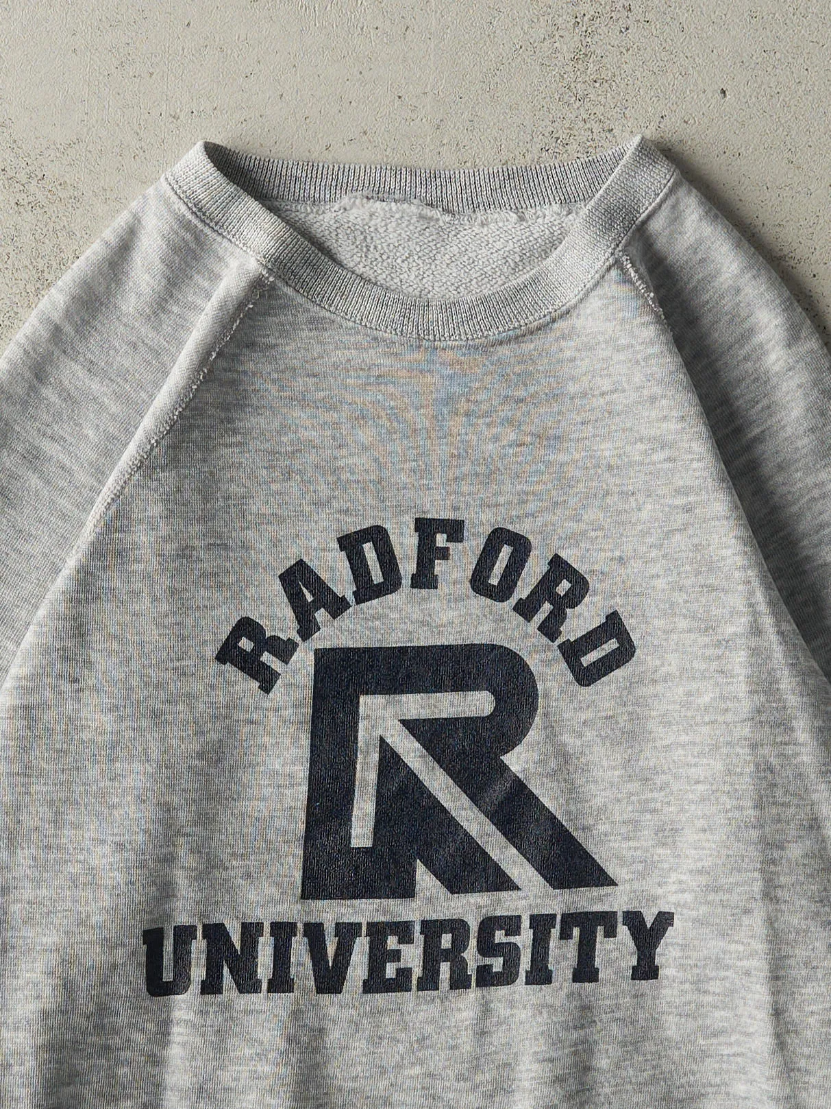 Vintage 80s Heather Grey Radford University Crewneck (M) sold by Rebalance Vintage product image thumbnail 2