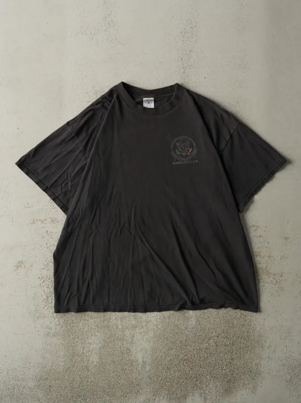 Vintage 90s Faded Black Washington DC Tee (XL) made by Rebalance Vintage