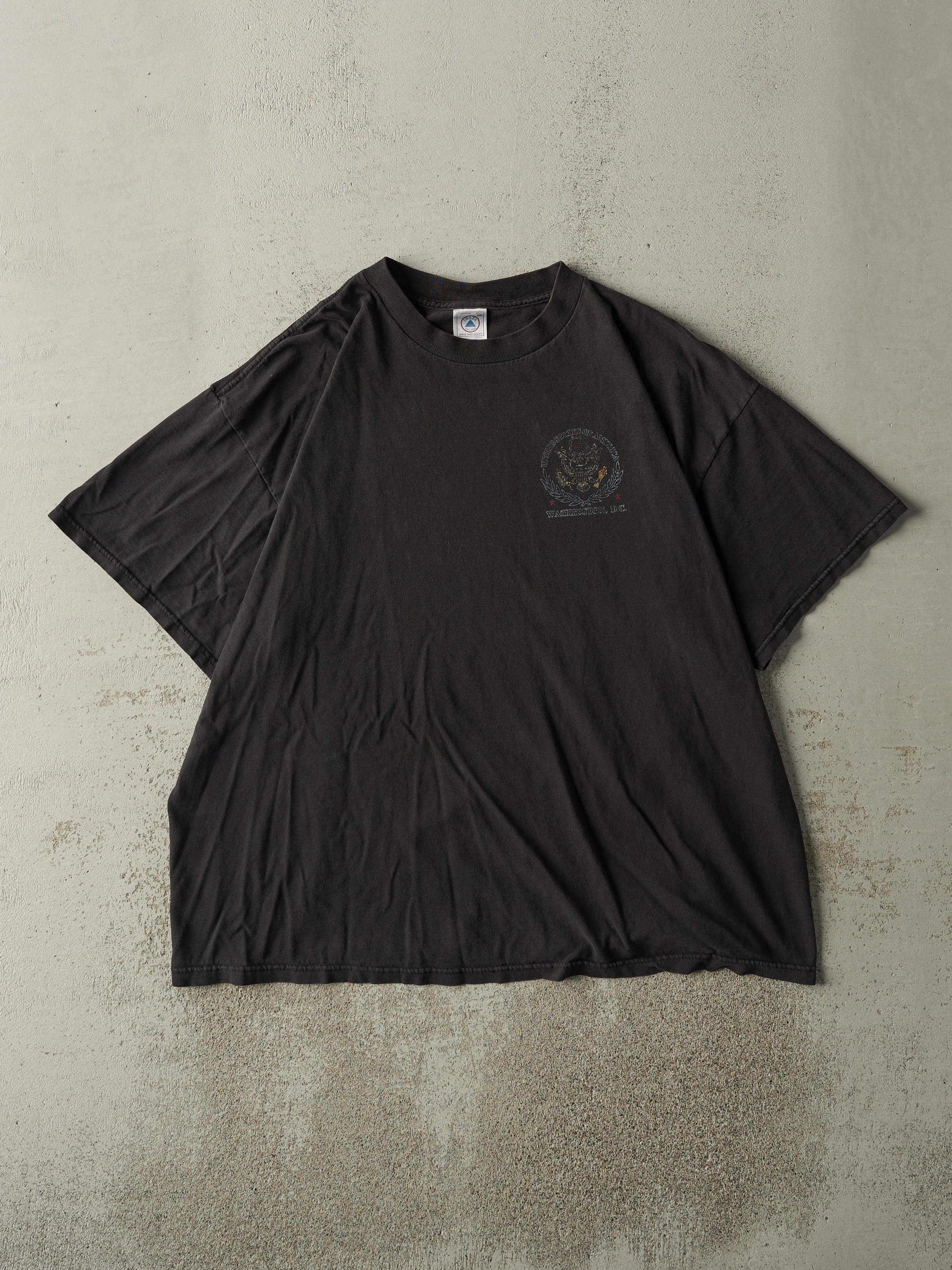 Vintage 90s Faded Black Washington DC Tee (XL) sold by Rebalance Vintage