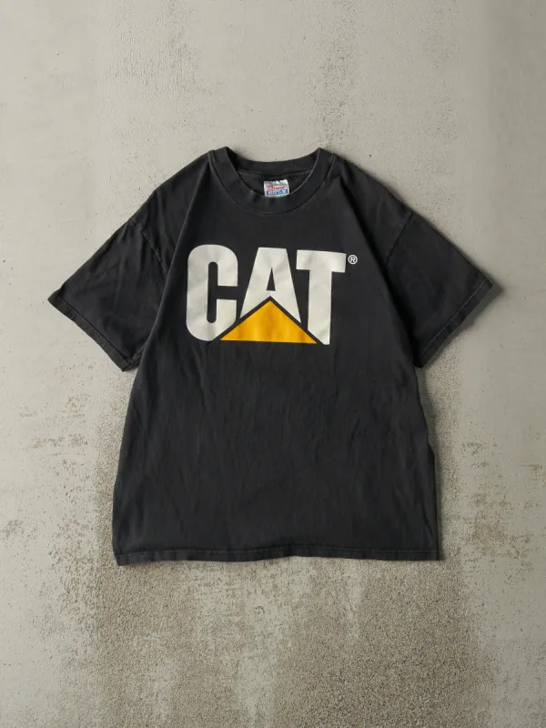 Vintage 90s Black Cat Logo Tee (M) sold by Rebalance Vintage