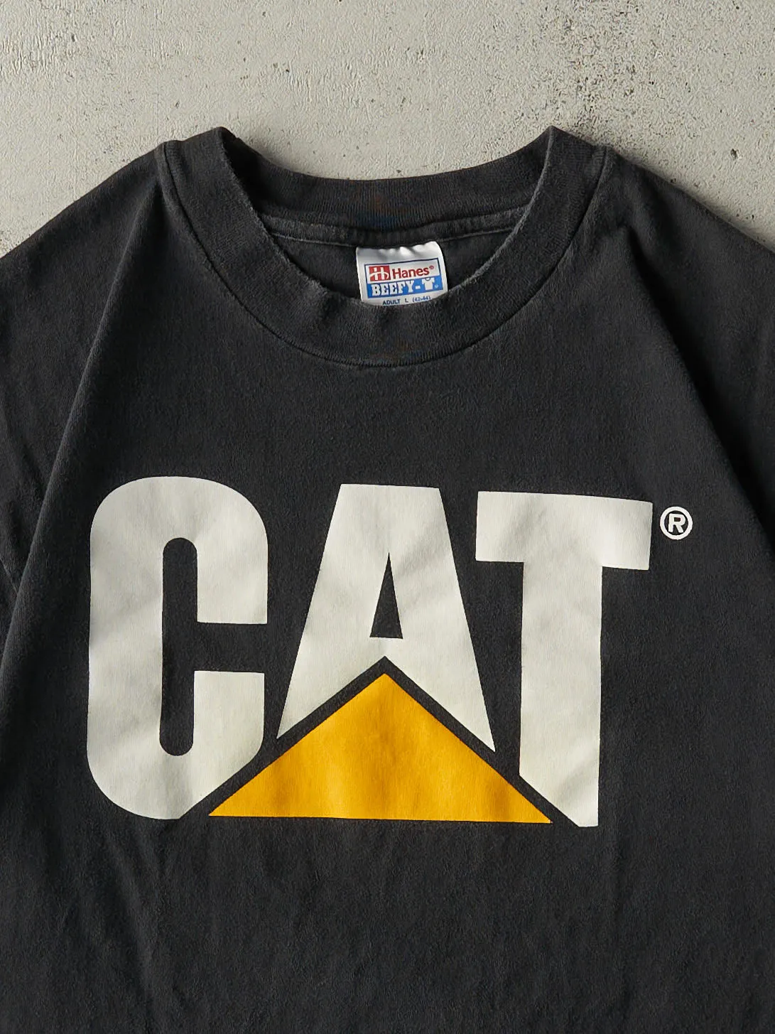Vintage 90s Black Cat Logo Tee (M) sold by Rebalance Vintage product image thumbnail 2