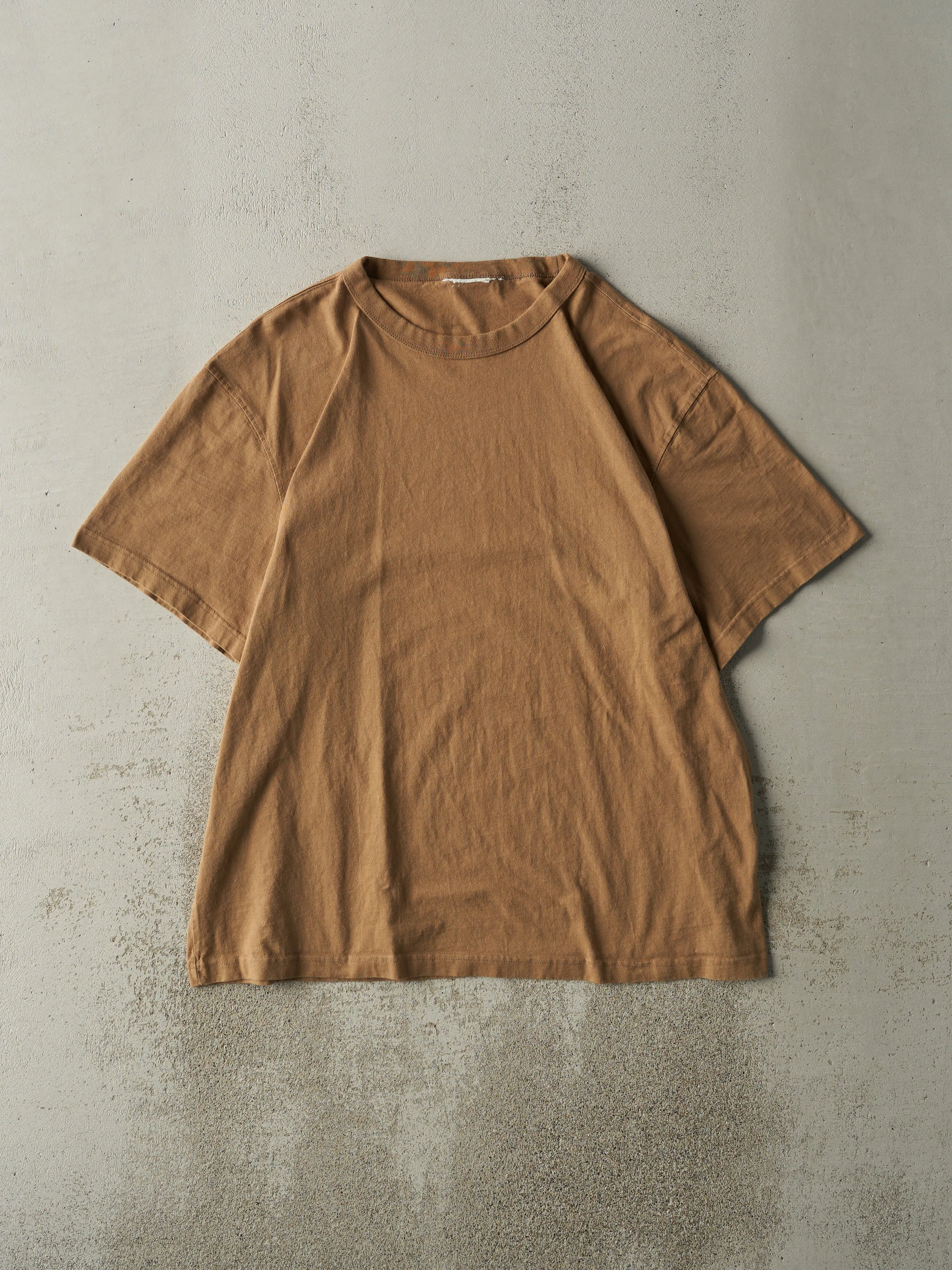 Vintage Y2K Beige Blank Tee (XXL) sold by Rebalance Vintage