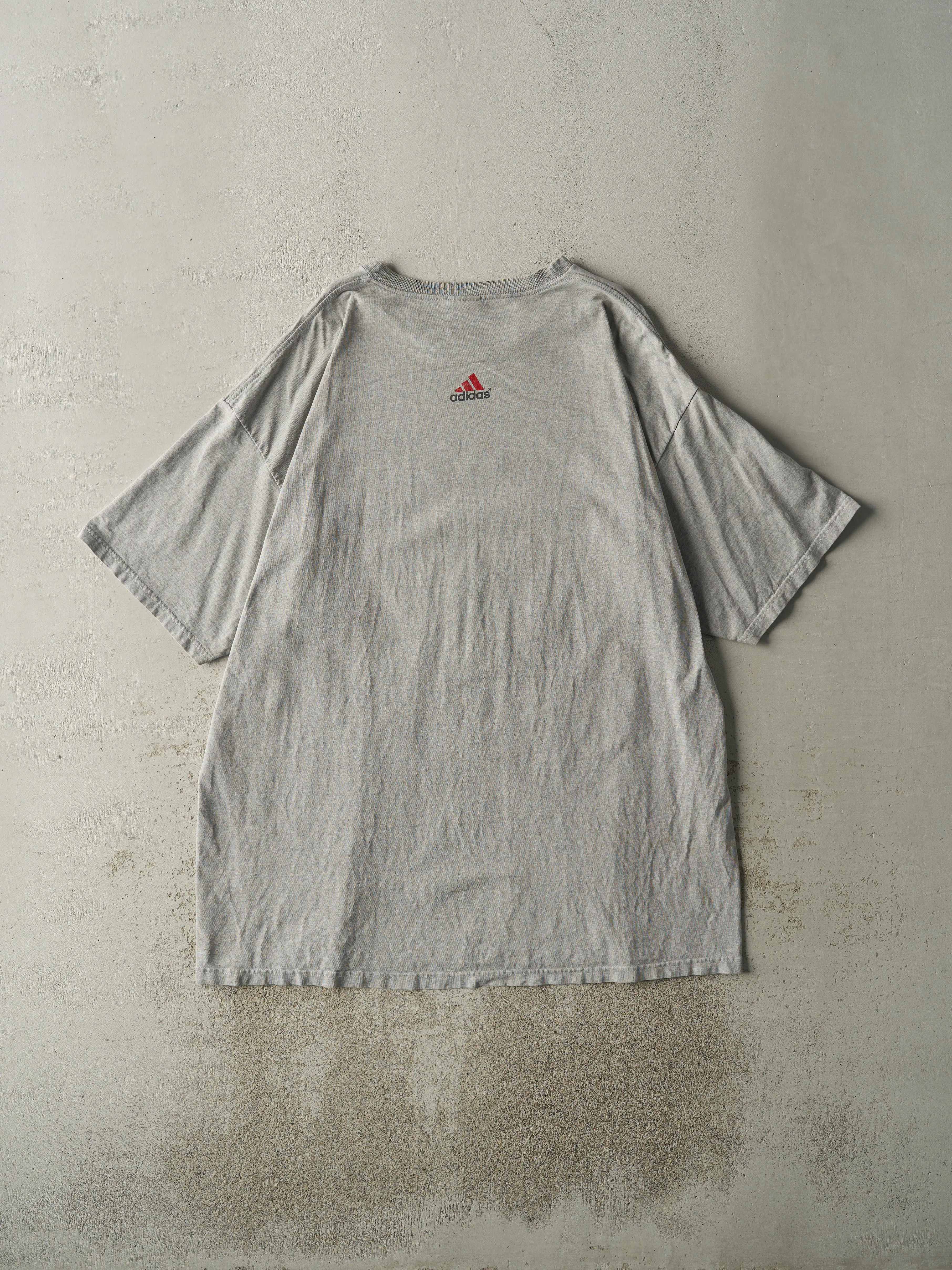 Vintage 90s Grey Adidas Nebraska Football Tee (XXL/XXXL) sold by Rebalance Vintage product image thumbnail 2