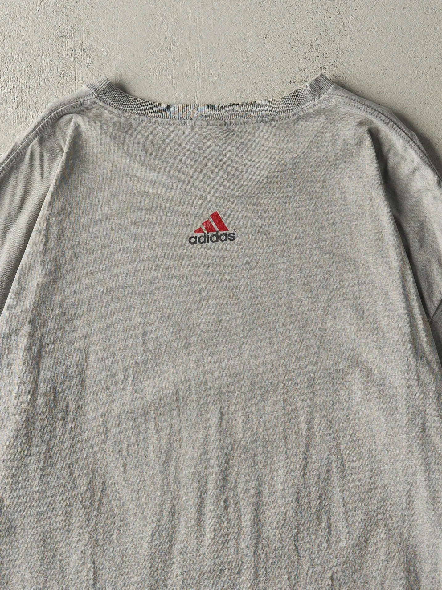 Vintage 90s Grey Adidas Nebraska Football Tee (XXL/XXXL) sold by Rebalance Vintage product image thumbnail 4