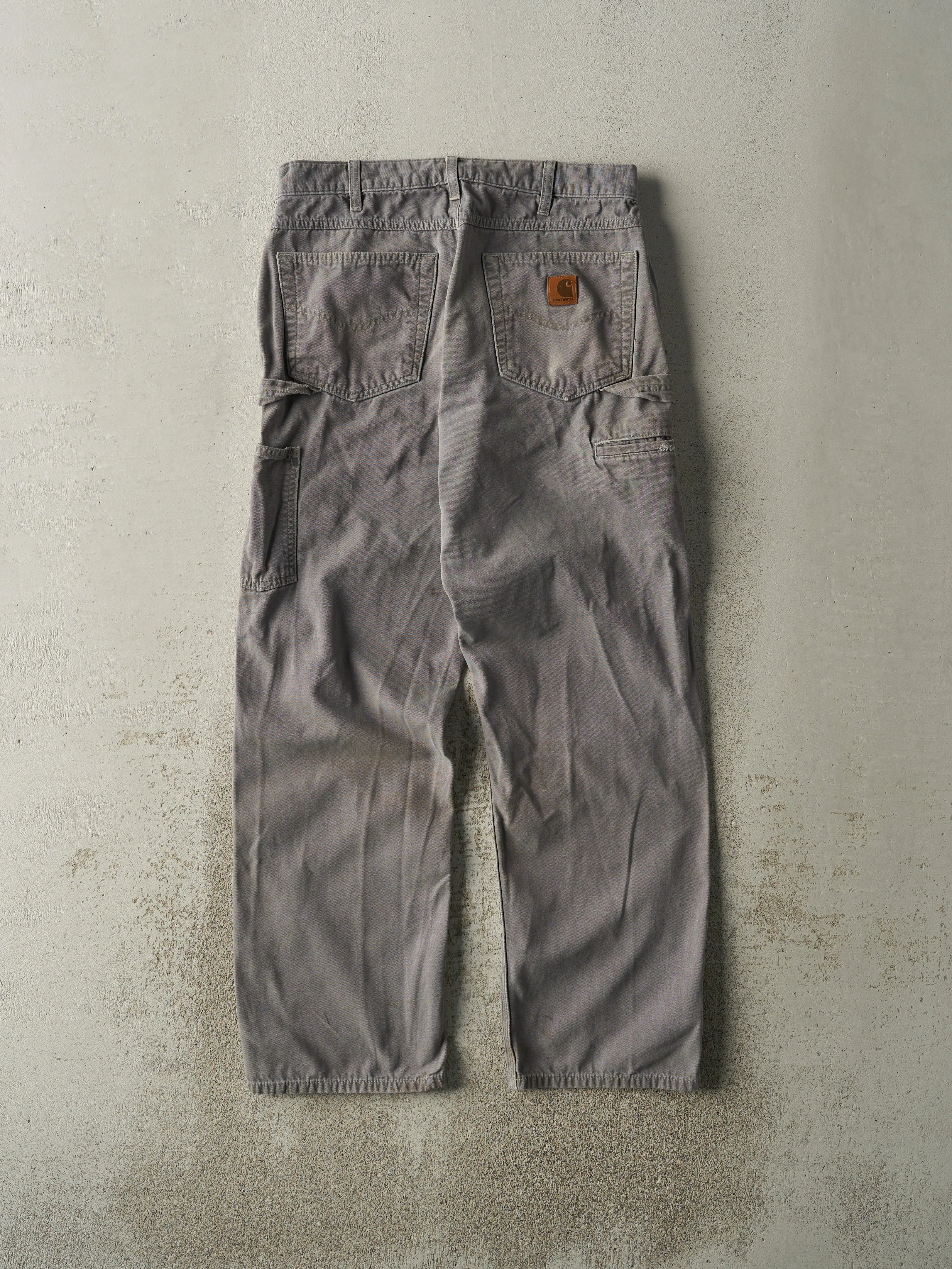 Vintage Y2K Grey Carhartt Lightweight Carpenter Pants (31x30.5) sold by Rebalance Vintage product image thumbnail 3
