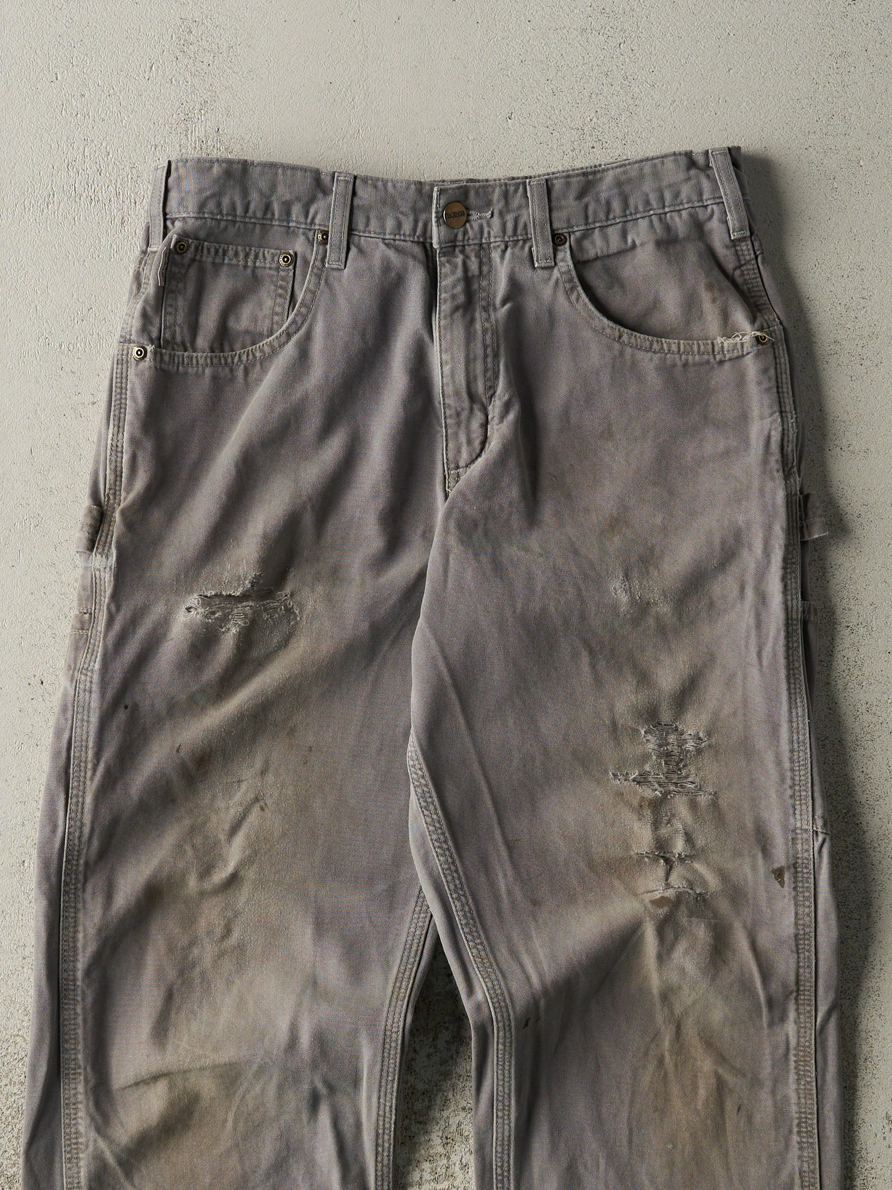 Vintage Y2K Grey Carhartt Lightweight Carpenter Pants (31x30.5) sold by Rebalance Vintage product image thumbnail 4