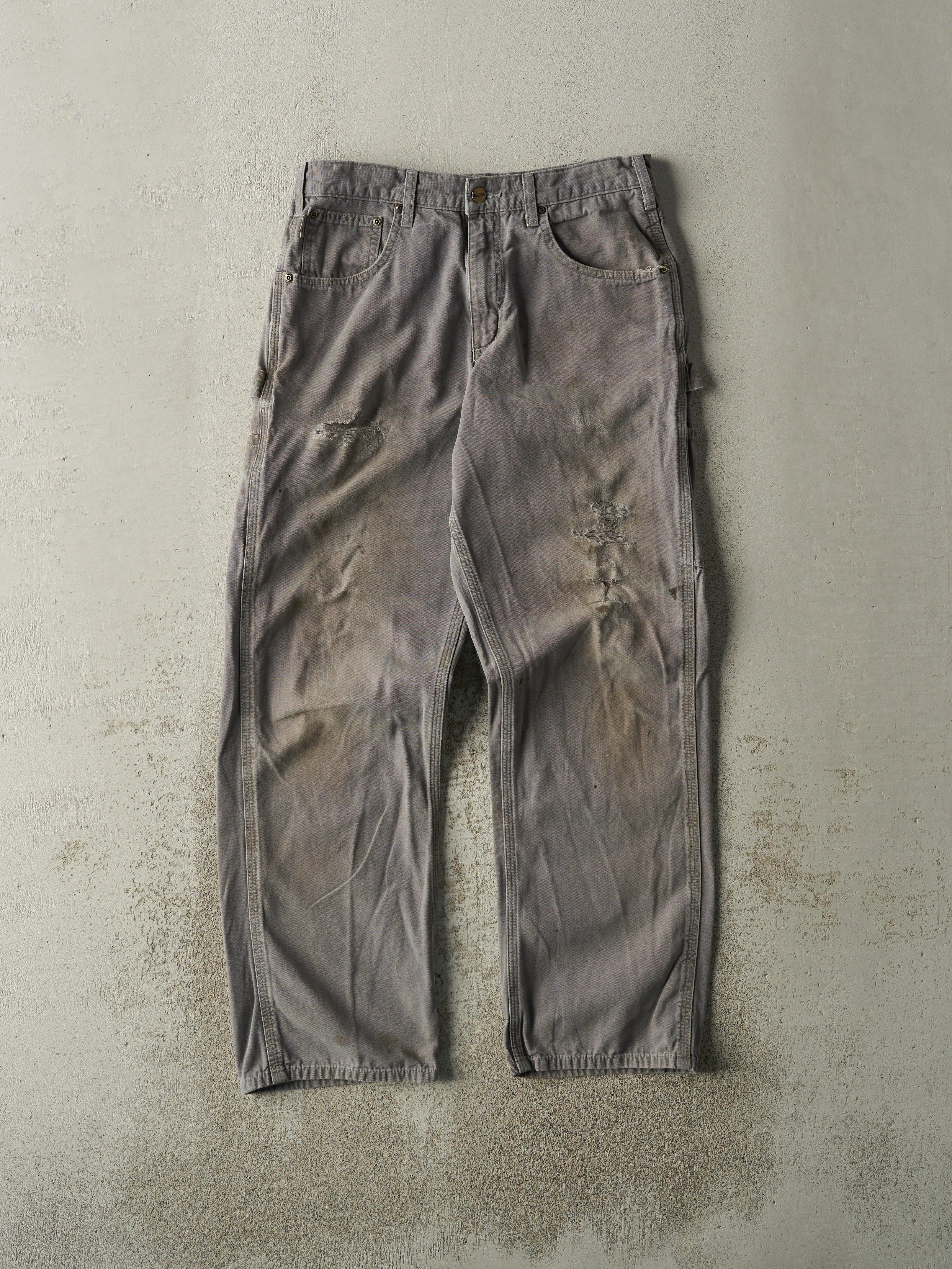 Vintage Y2K Grey Carhartt Lightweight Carpenter Pants (31x30.5) sold by Rebalance Vintage