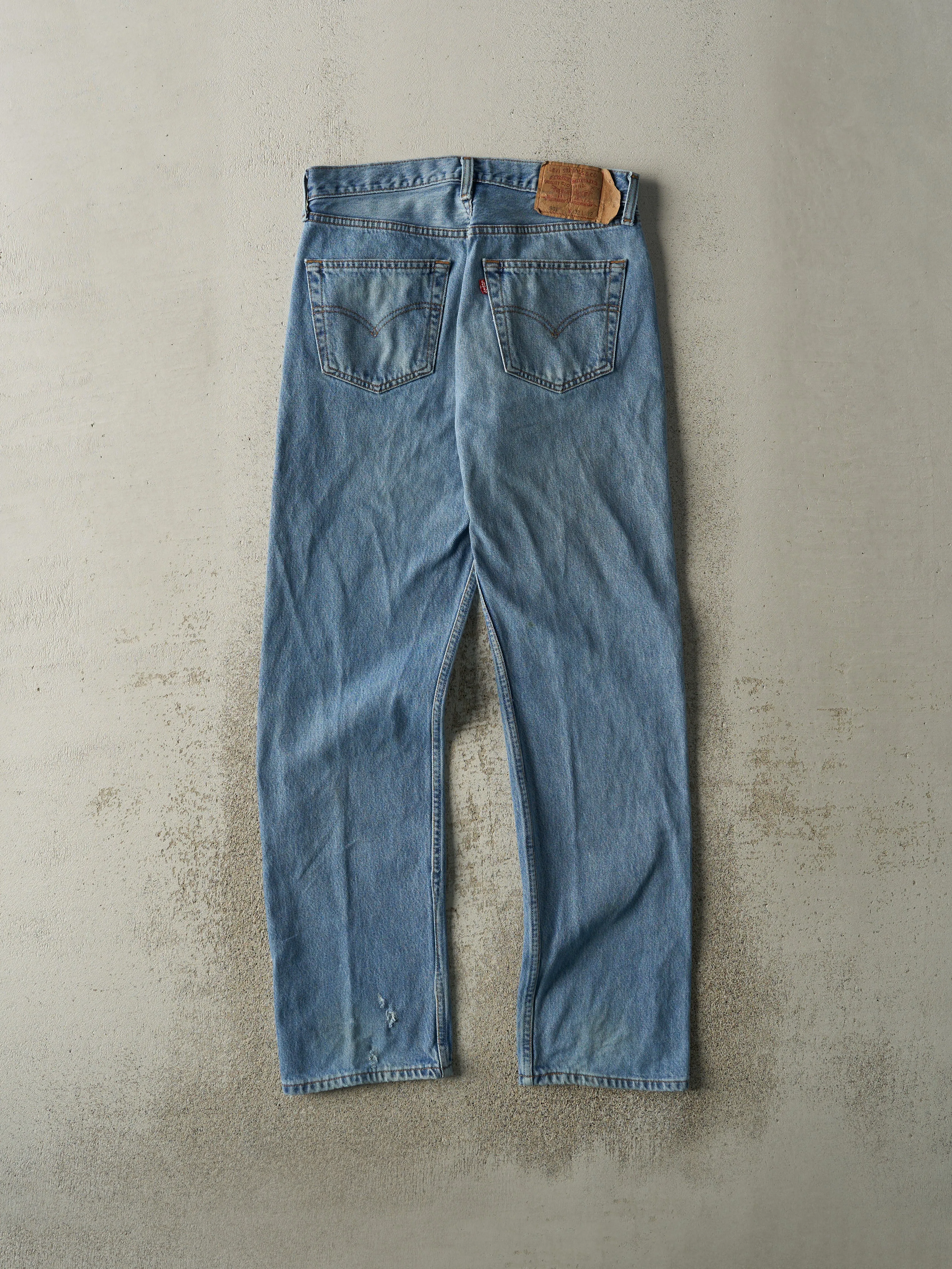 Vintage 80s Light Wash Levi's 501 Jeans (31x32) sold by Rebalance Vintage product image thumbnail 3