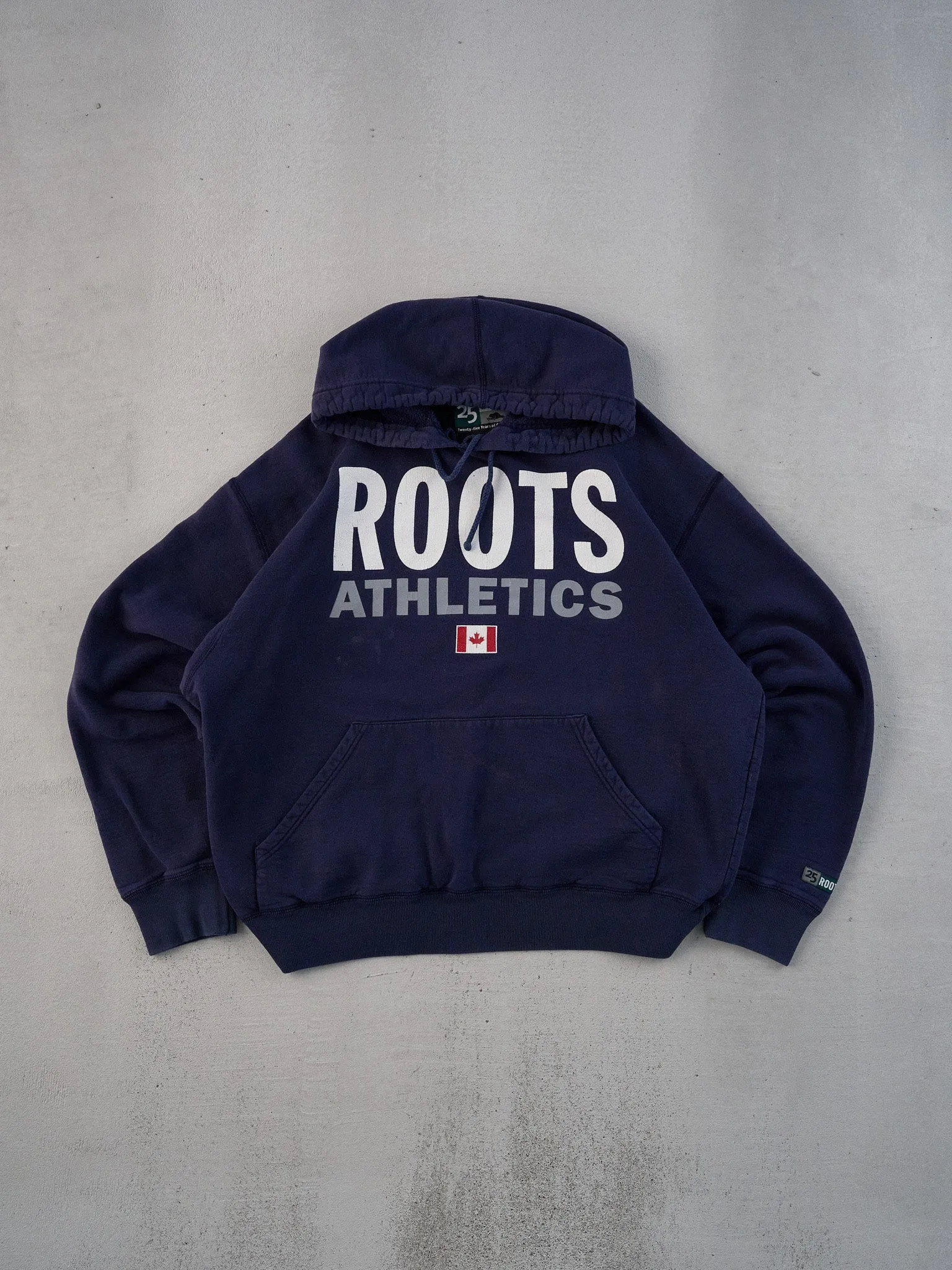 Vintage 90s Blue Roots Athletics Canada Hoodie (M/L) sold by Rebalance Vintage