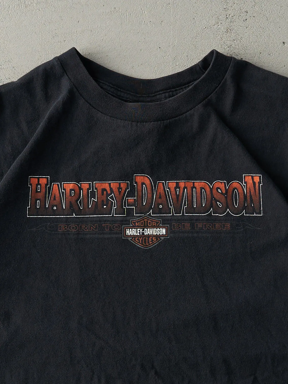 Vintage 09' Harley Black Saskatchewan Canada Harley Davidson Tee (L) sold by Rebalance Vintage product image thumbnail 3