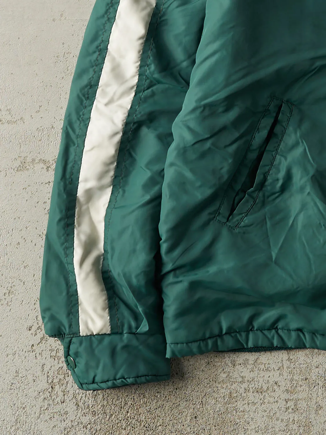 Vintage 80s Green Westlane Embroidered Coaches Jacket (M) sold by Rebalance Vintage product image thumbnail 3