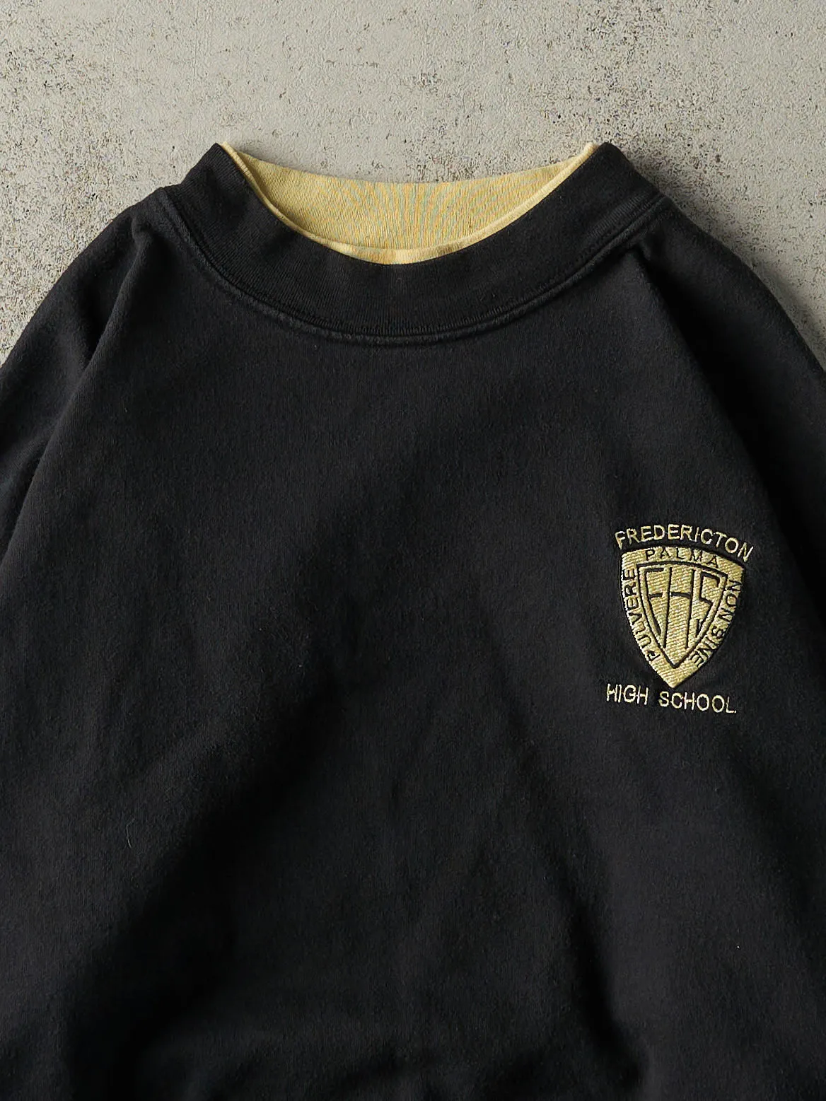 Vintage 90s Black Fredricton High School Crewneck (L) sold by Rebalance Vintage product image thumbnail 2