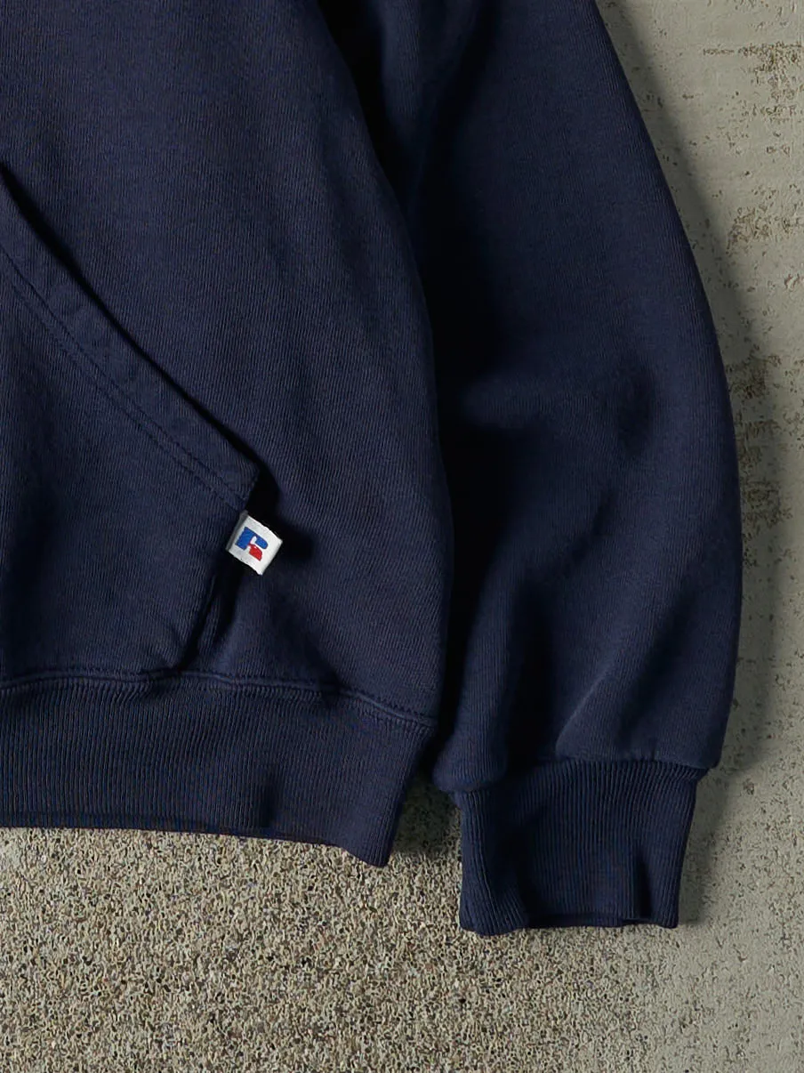 Vintage 90s Navy Blue ST FX Russell Athletic Hoodie (S/M) sold by Rebalance Vintage product image thumbnail 3