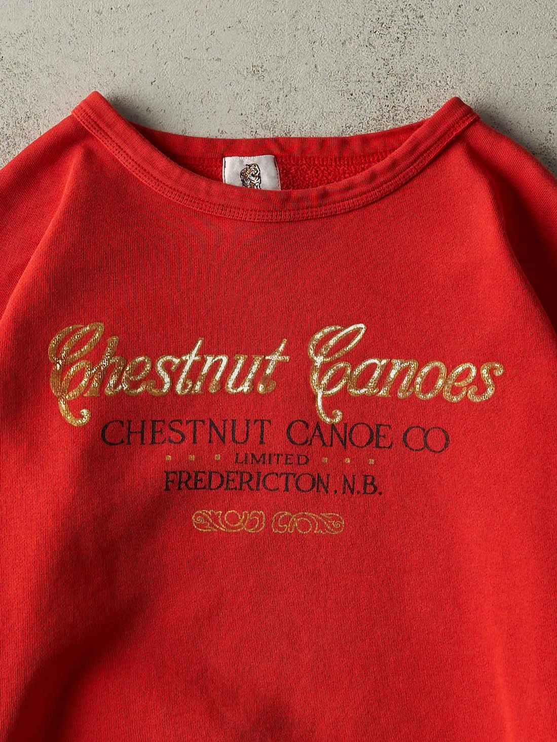 Vintage 90s Red Chestnut Canoes Crewneck (L) sold by Rebalance Vintage product image thumbnail 2