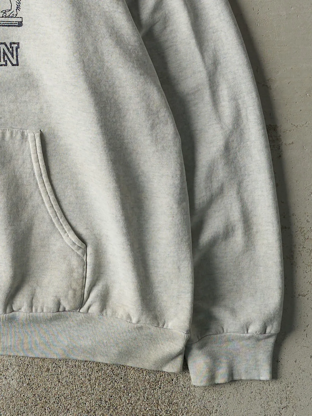 Vintage 01' Heather Grey Hofbrauhaus Hoodie (L) sold by Rebalance Vintage product image thumbnail 3