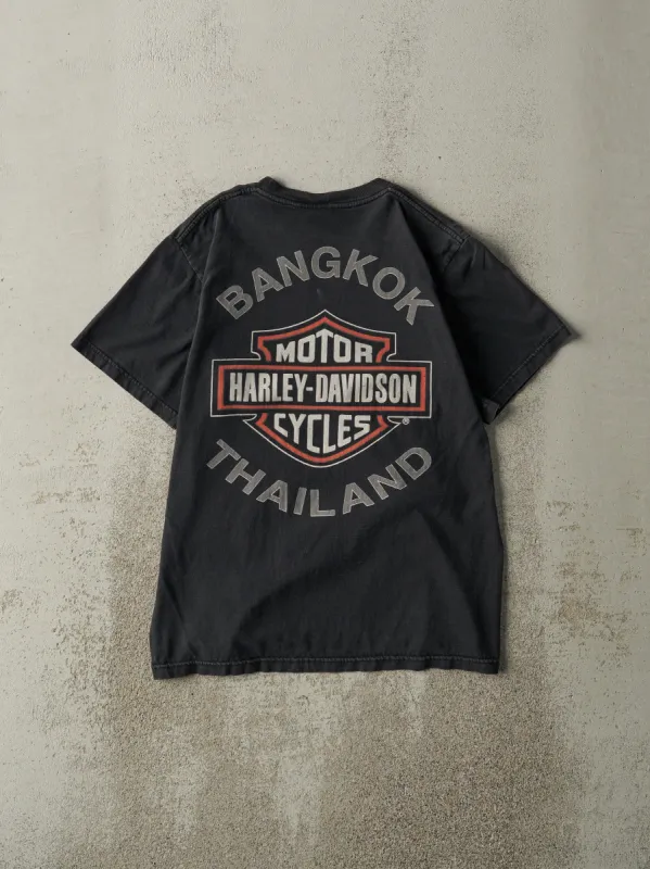Vintage Y2K Black Bangkok Thailand Harley Davidson Tee (S) sold by Rebalance Vintage