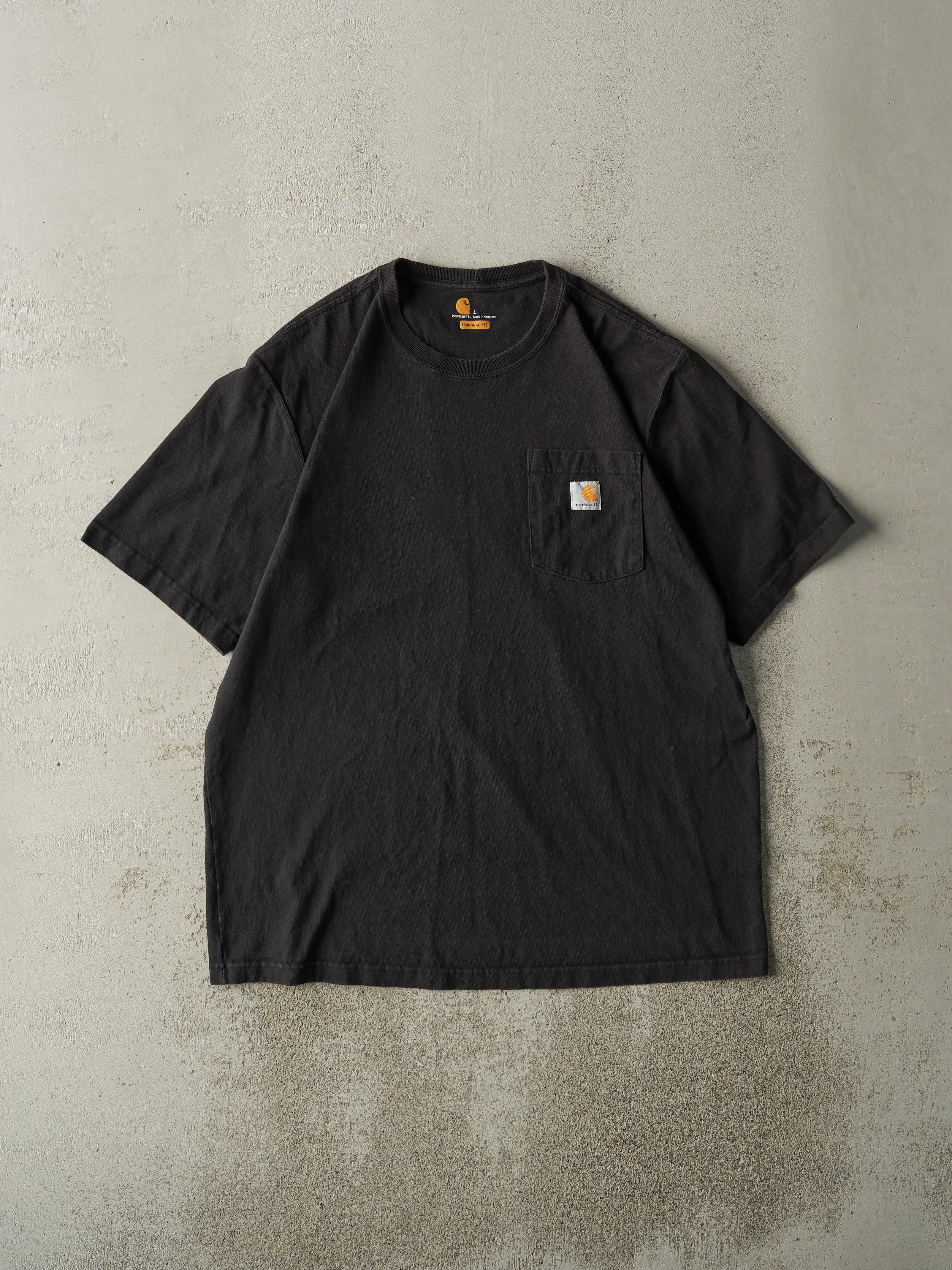 Vintage Y2K Black Carhartt Pocket Tee (L/XL) sold by Rebalance Vintage