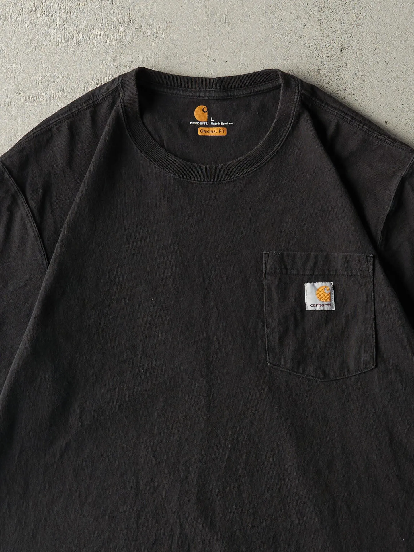 Vintage Y2K Black Carhartt Pocket Tee (L/XL) sold by Rebalance Vintage product image thumbnail 2