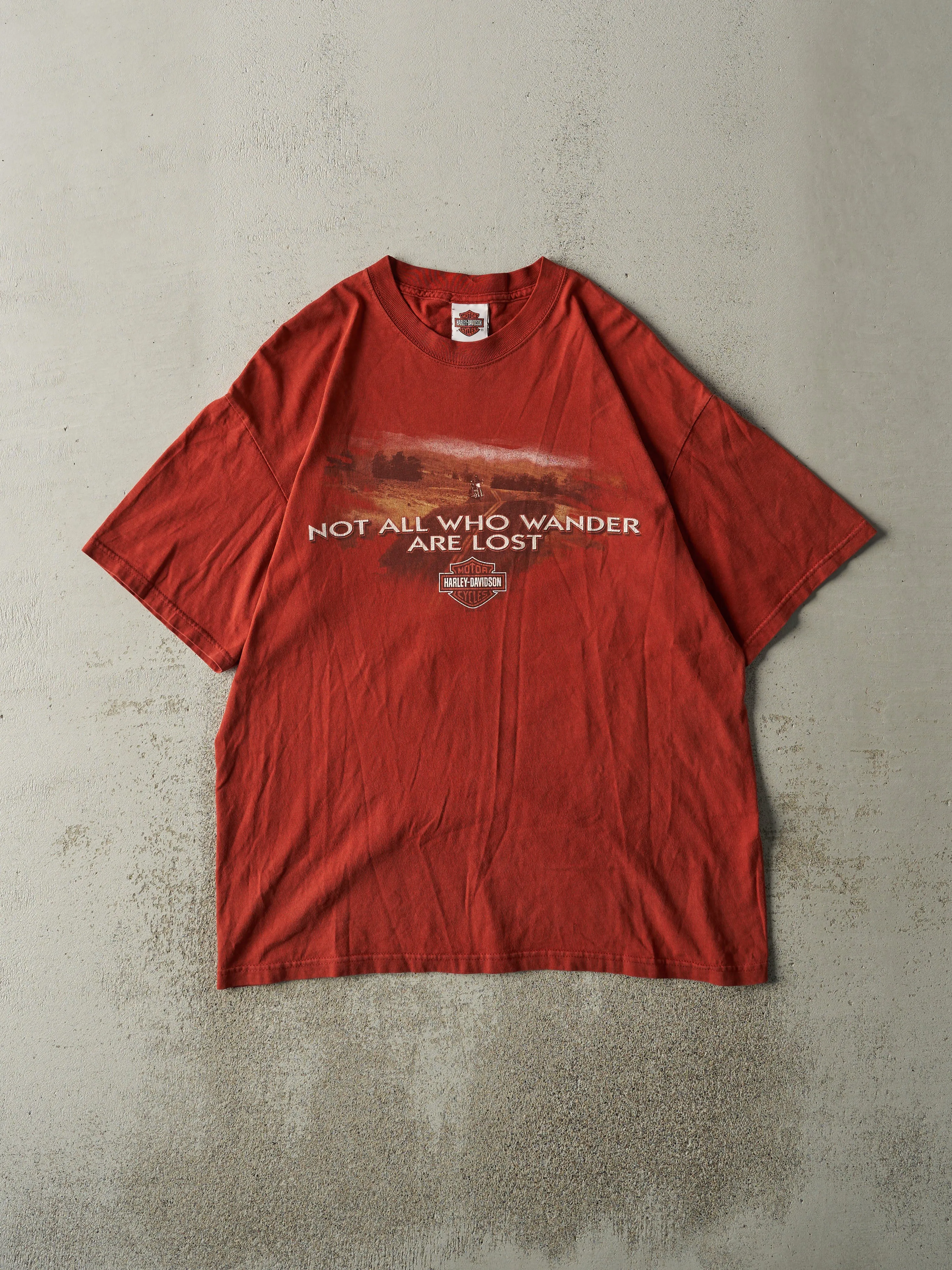 Vintage 06' Washed Red London Ontario Harley Davidson Tee (XL) sold by Rebalance Vintage